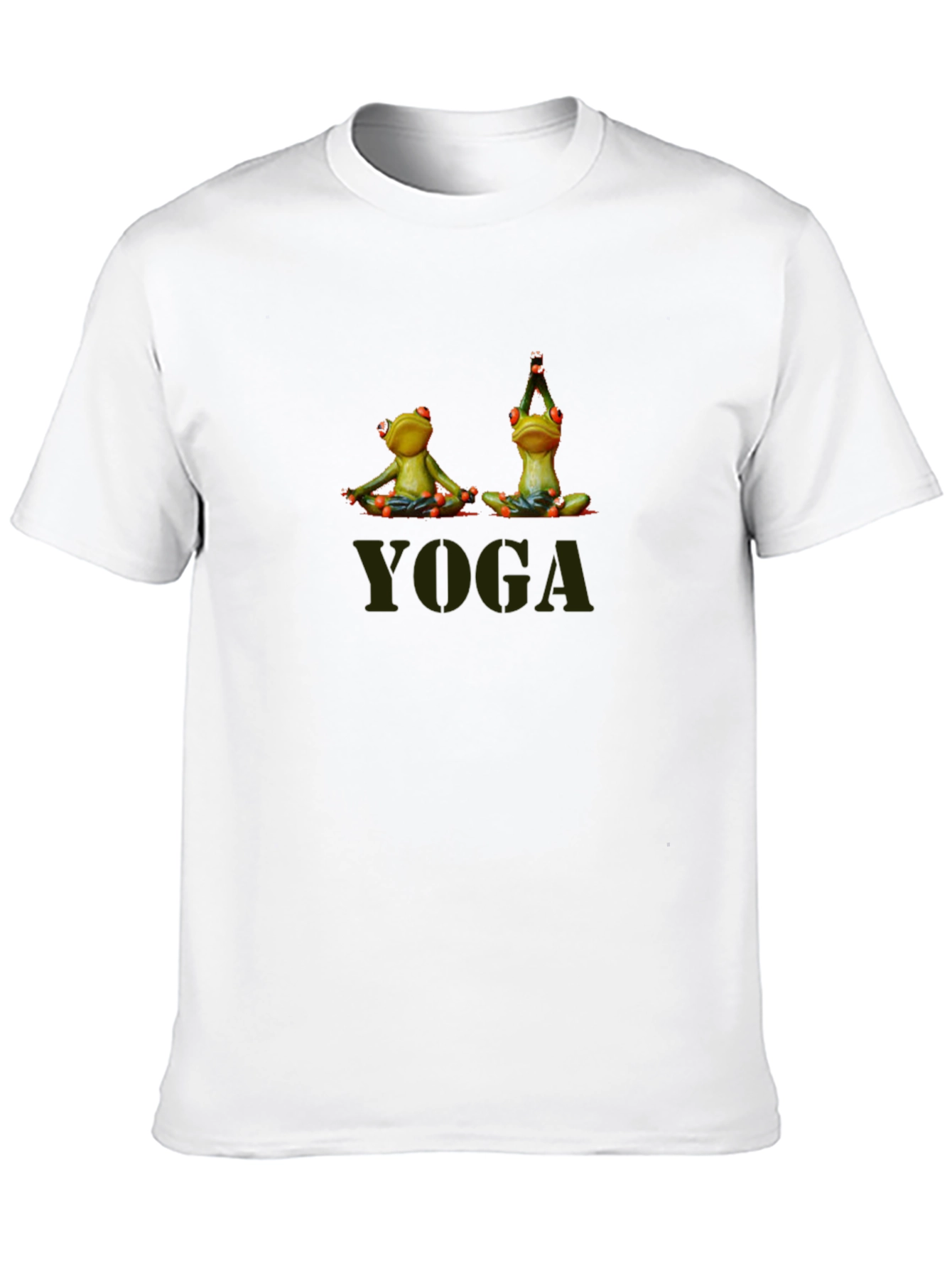 Yoga Frogs Mens Black T-Shirt