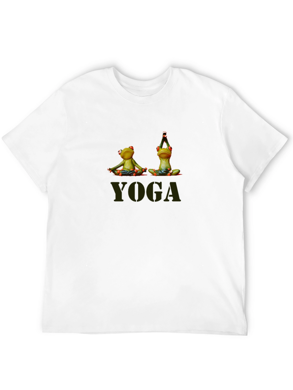 Yoga Frogs Mens Black T-Shirt