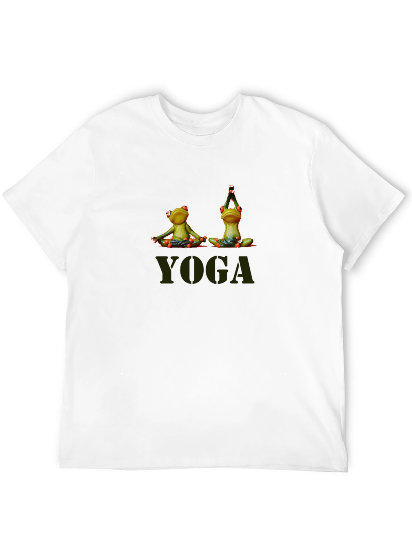 Yoga Frogs Mens Black T-Shirt