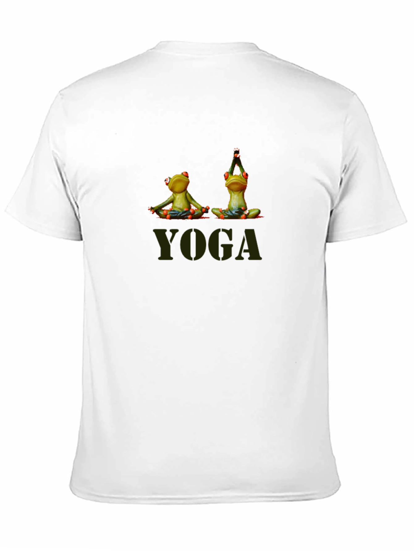 Yoga Frogs Mens Black T-Shirt