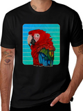 Vibrant Parrot Graphic Tee