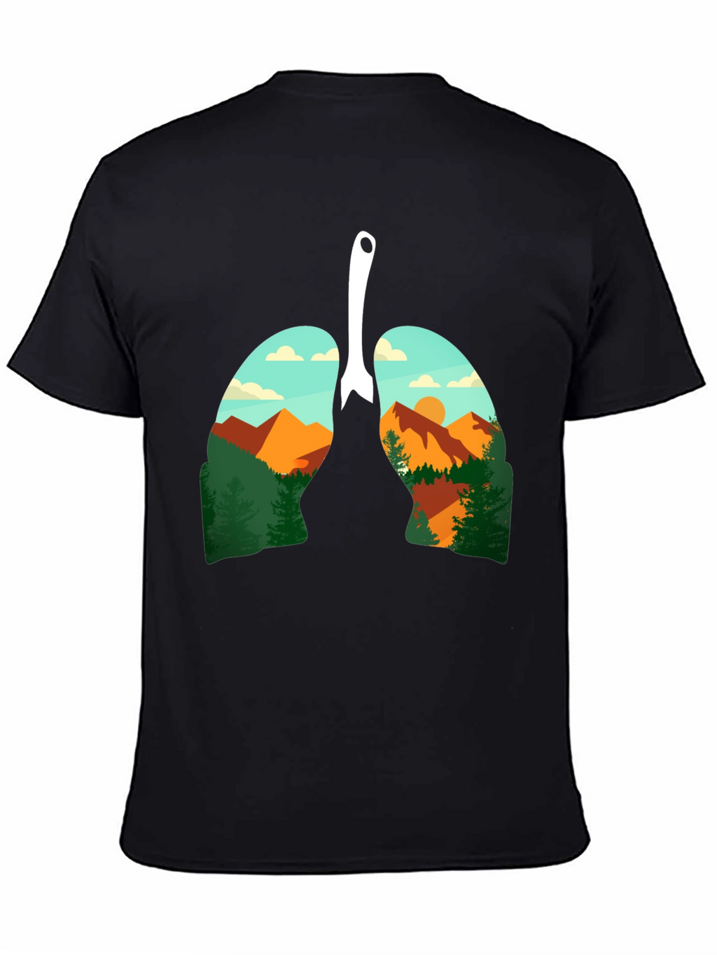 Nature Lungs Graphic Tee - Breathable Comfort