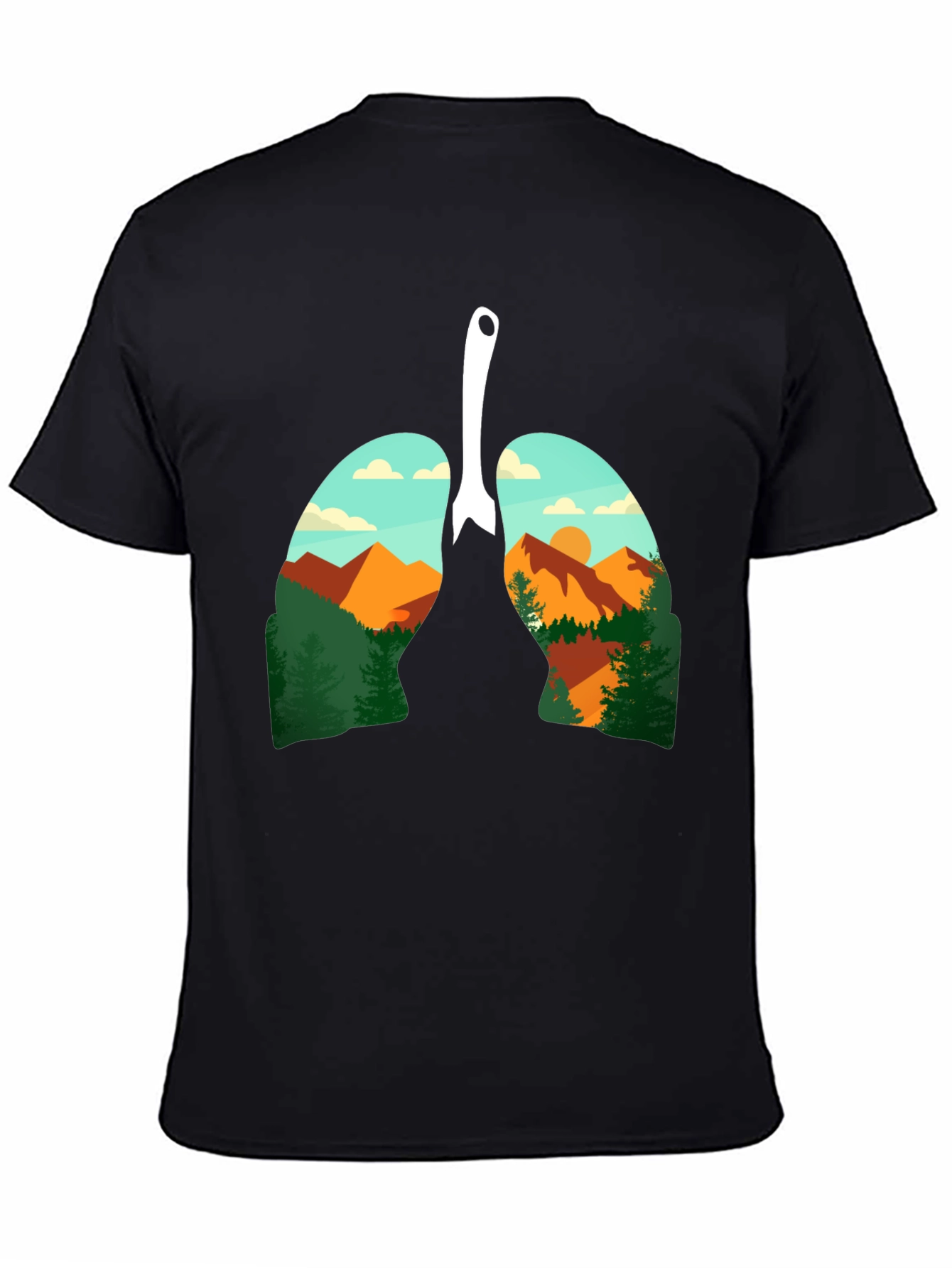 Nature Lungs Graphic Tee - Breathable Comfort