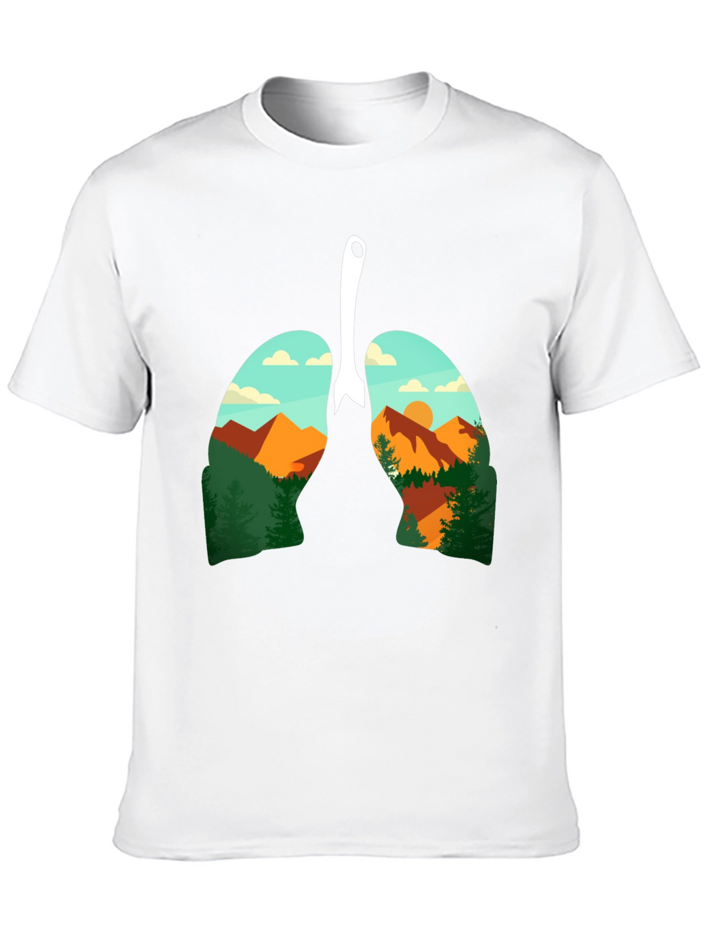 Nature Lungs Graphic Tee - Breathable Comfort
