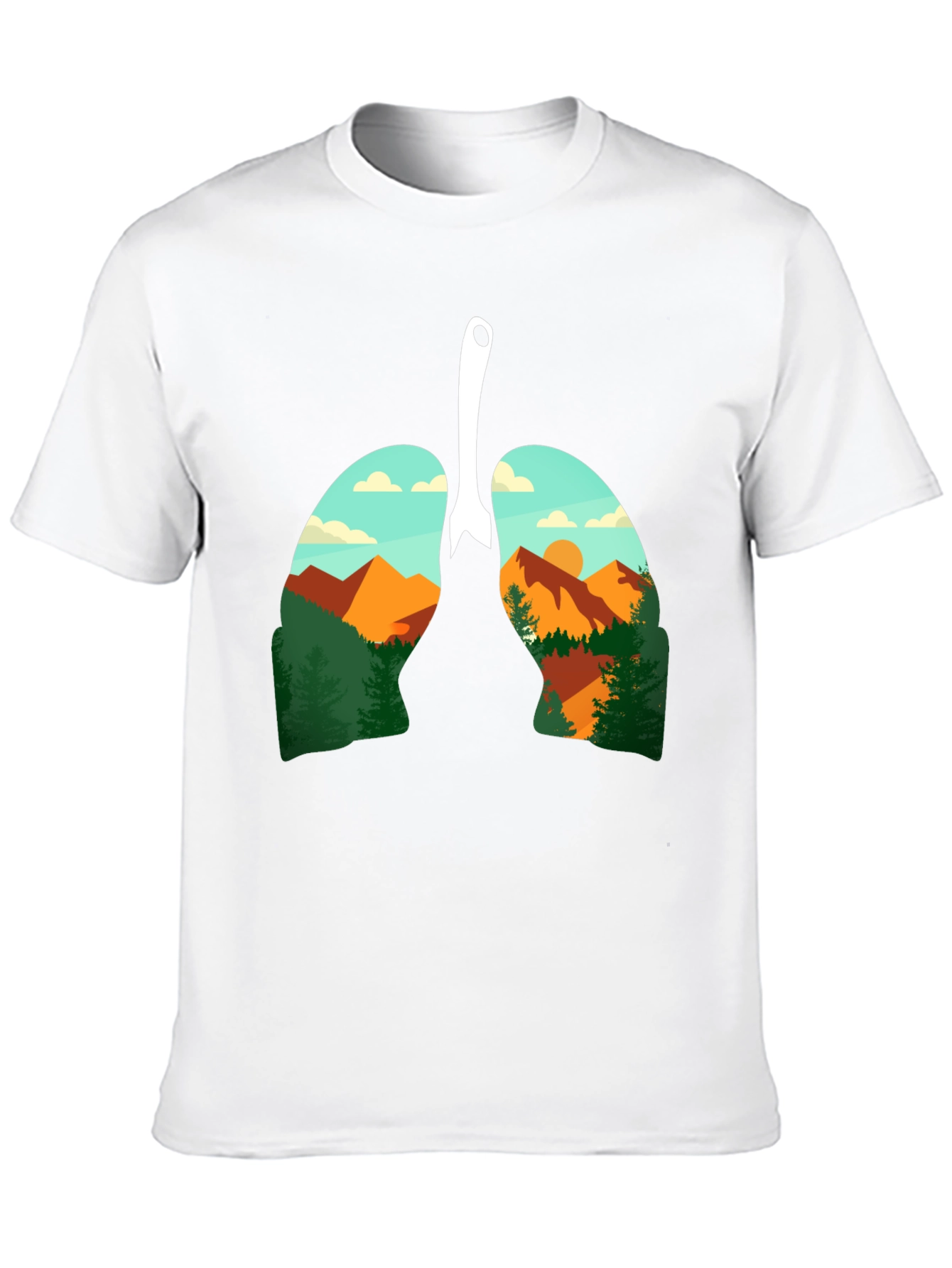 Nature Lungs Graphic Tee - Breathable Comfort