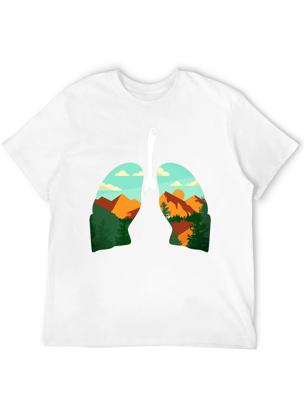 Nature Lungs Graphic Tee - Breathable Comfort