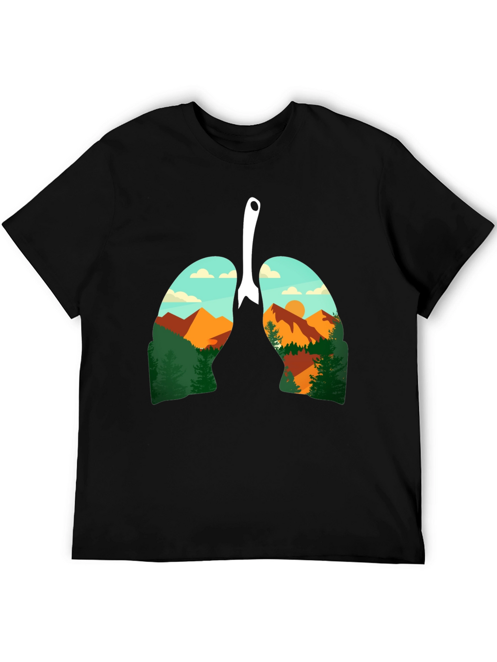 Nature Lungs Graphic Tee - Breathable Comfort