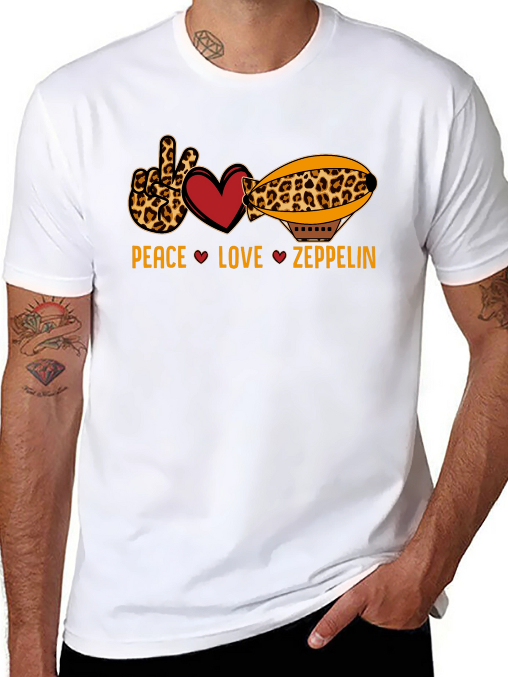 Peace Love Zeppelin Graphic T-Shirt