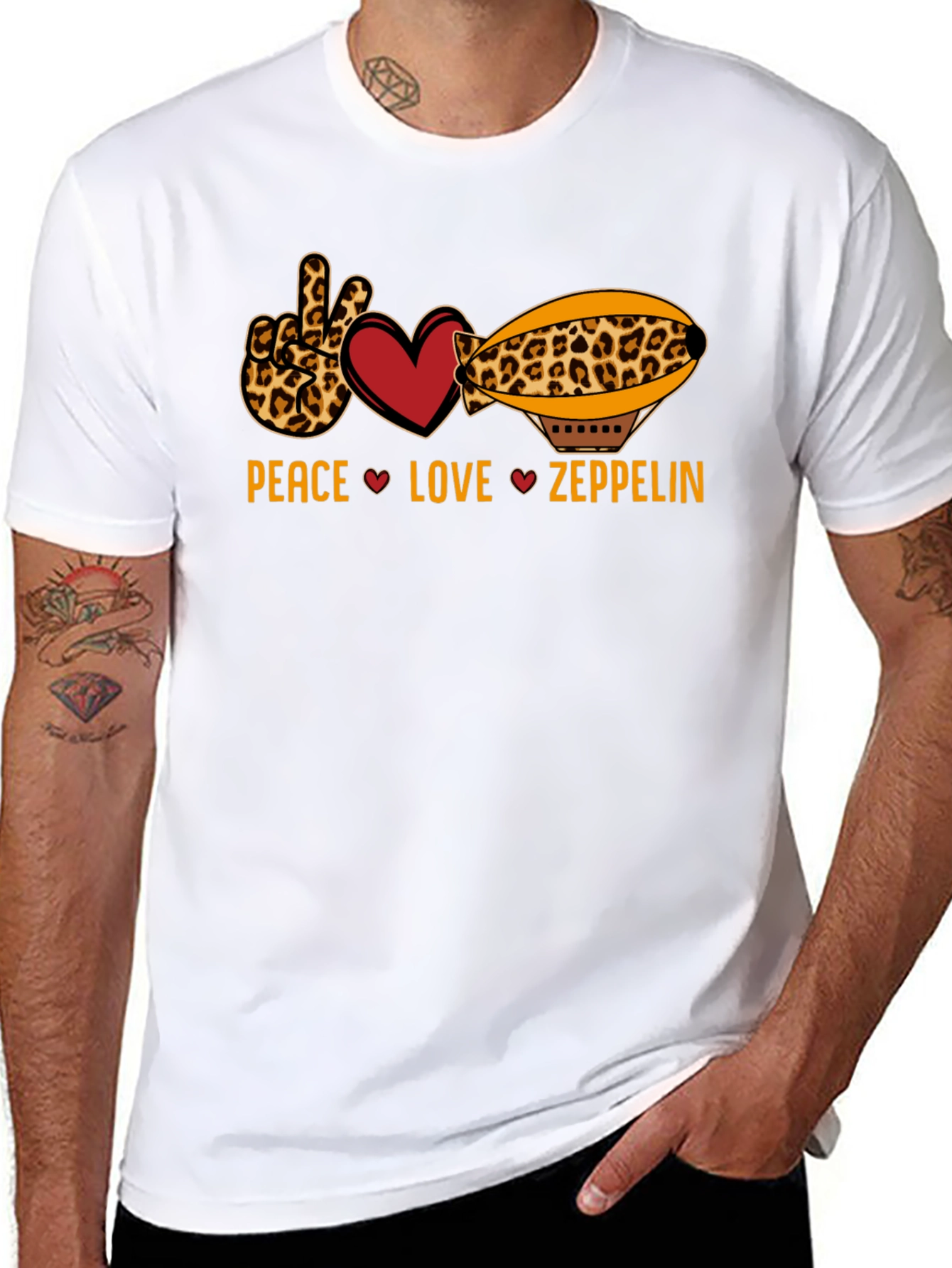 Peace Love Zeppelin Graphic T-Shirt