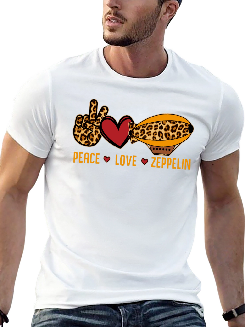 Peace Love Zeppelin Graphic T-Shirt