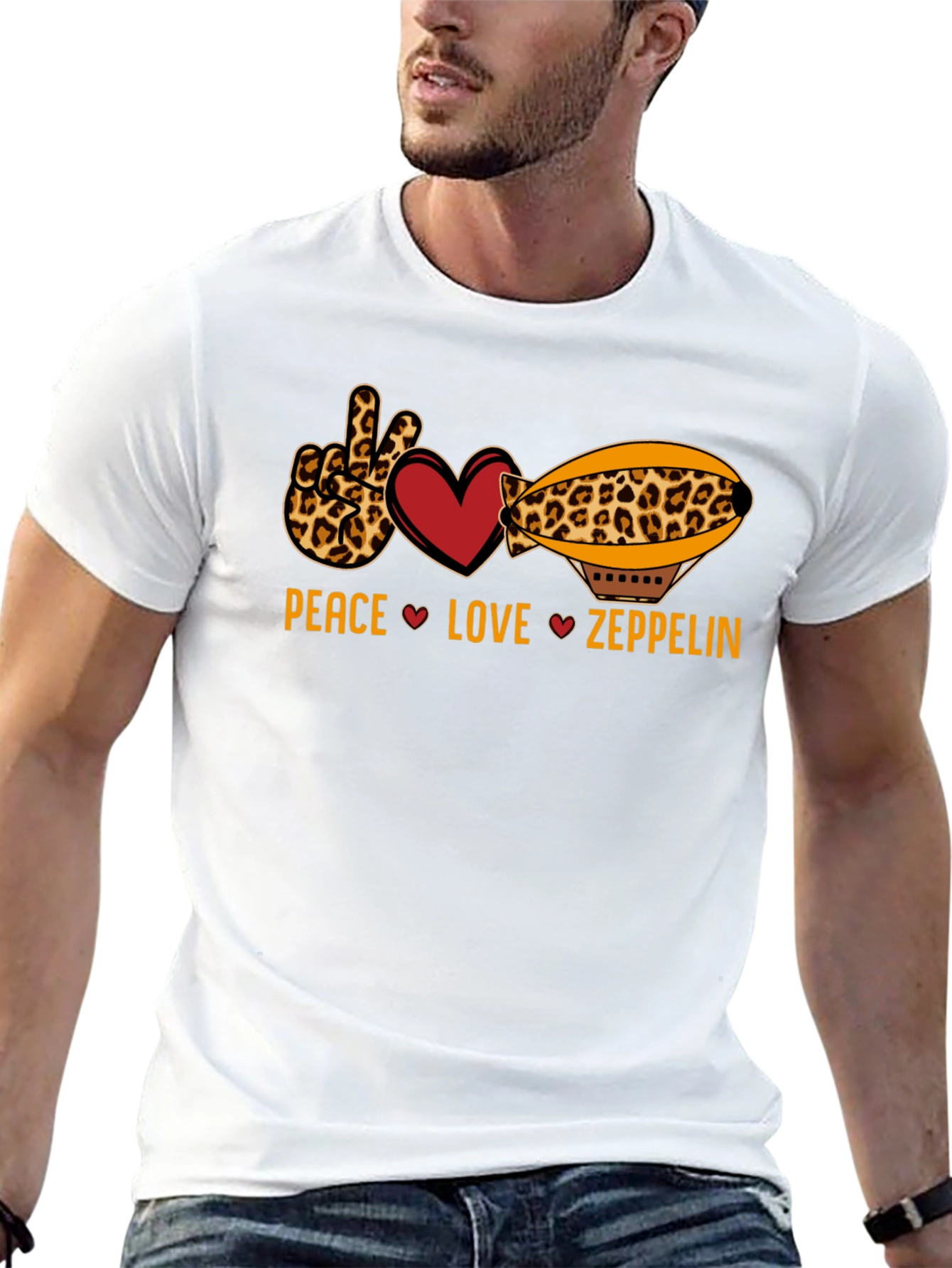 Peace Love Zeppelin Graphic T-Shirt