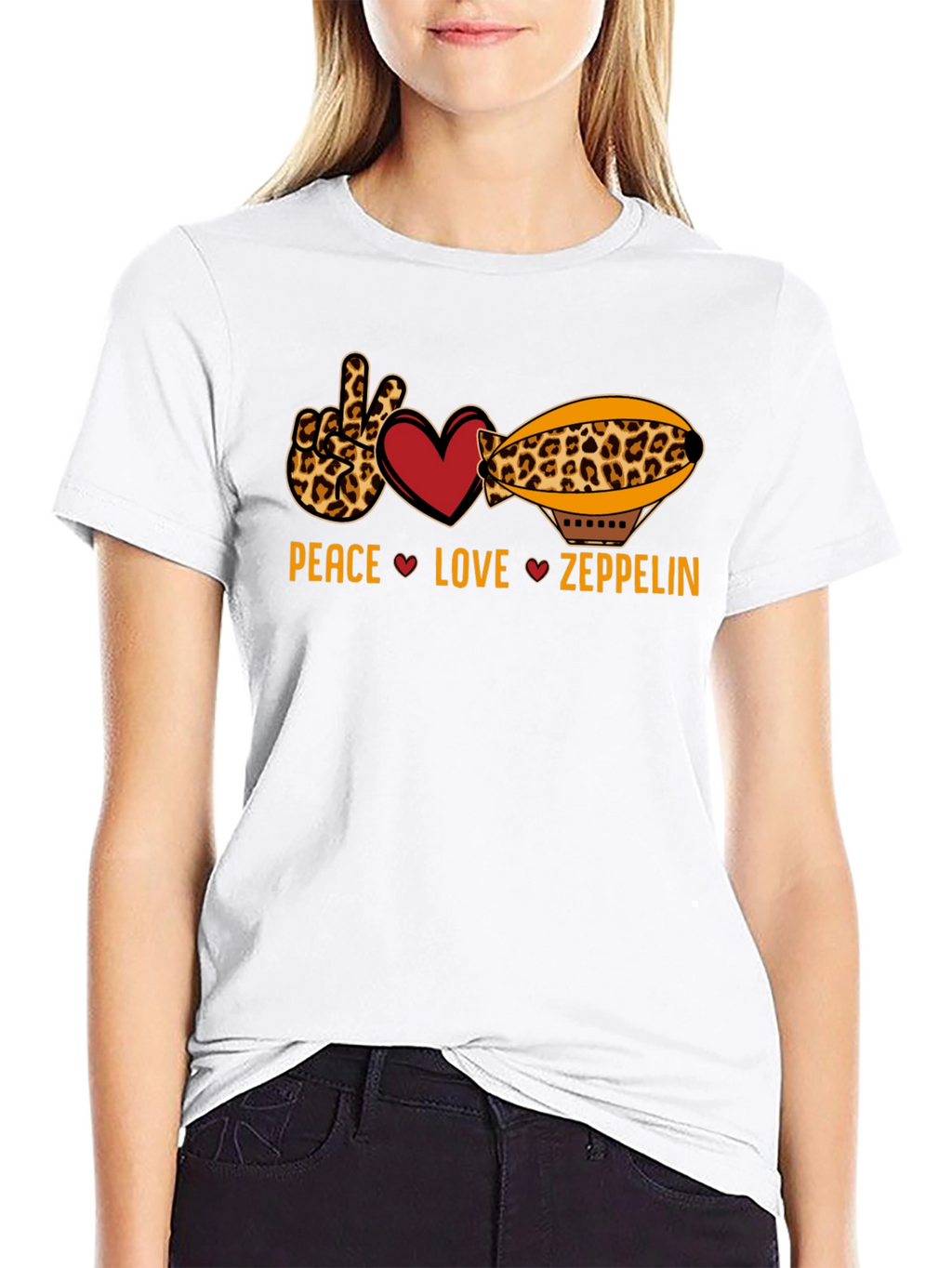 Peace Love Zeppelin Graphic T-Shirt