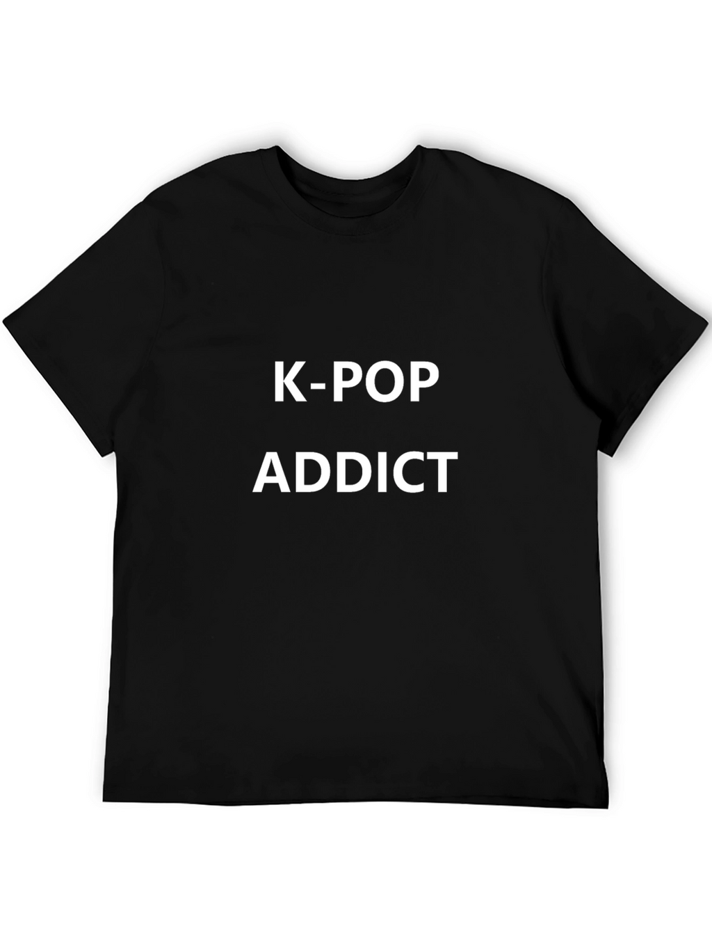 K-Pop Addict Black T-Shirt