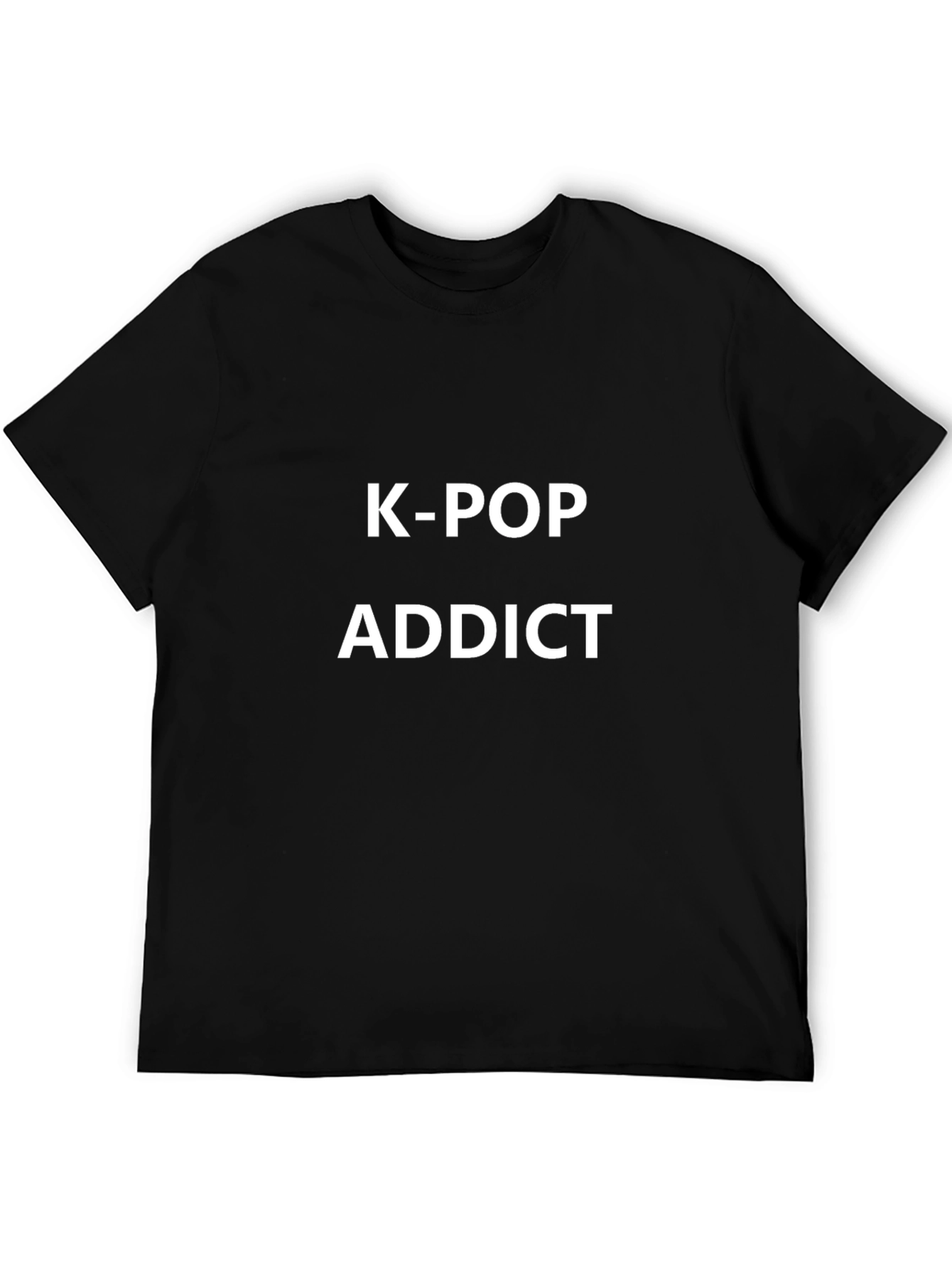 K-Pop Addict Black T-Shirt