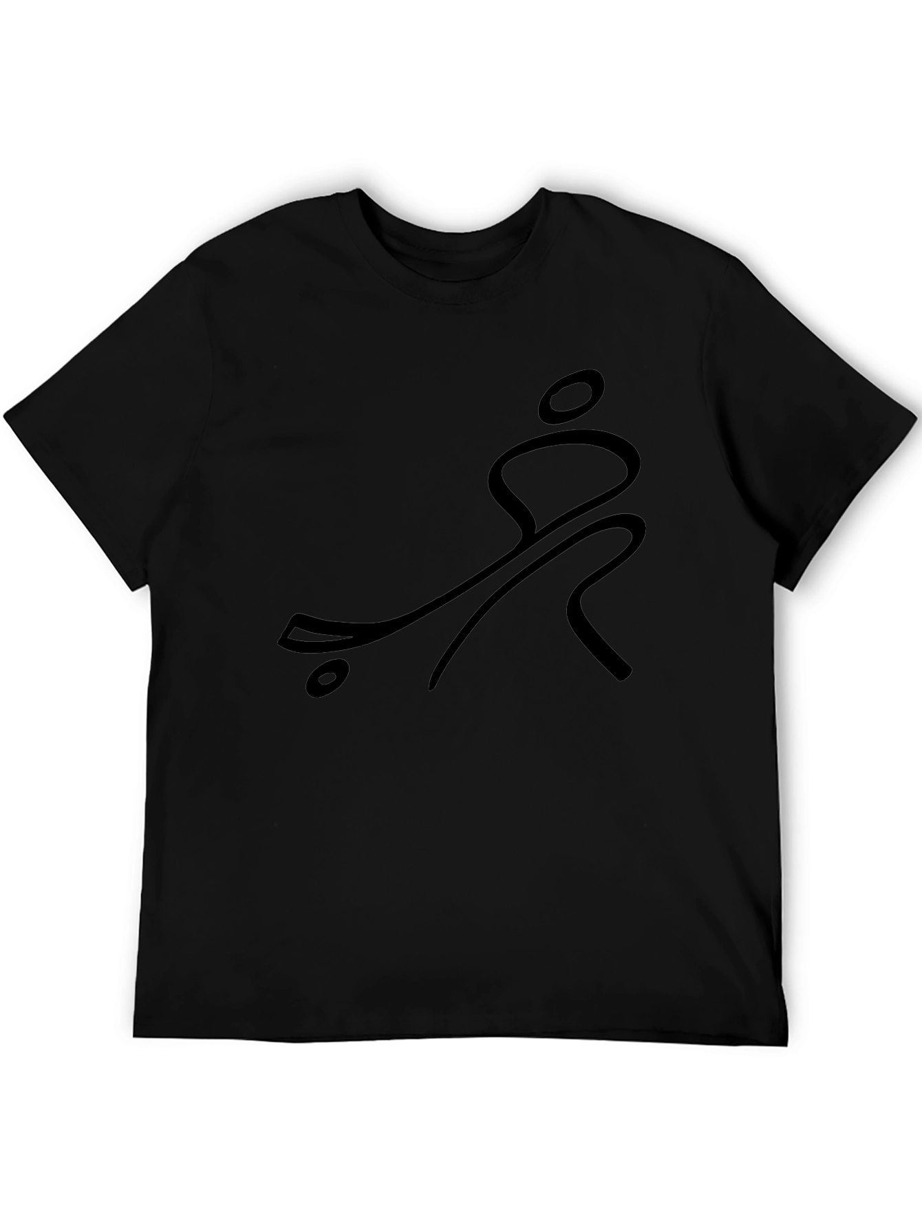 Skateboarder Graphic T-Shirt - Black