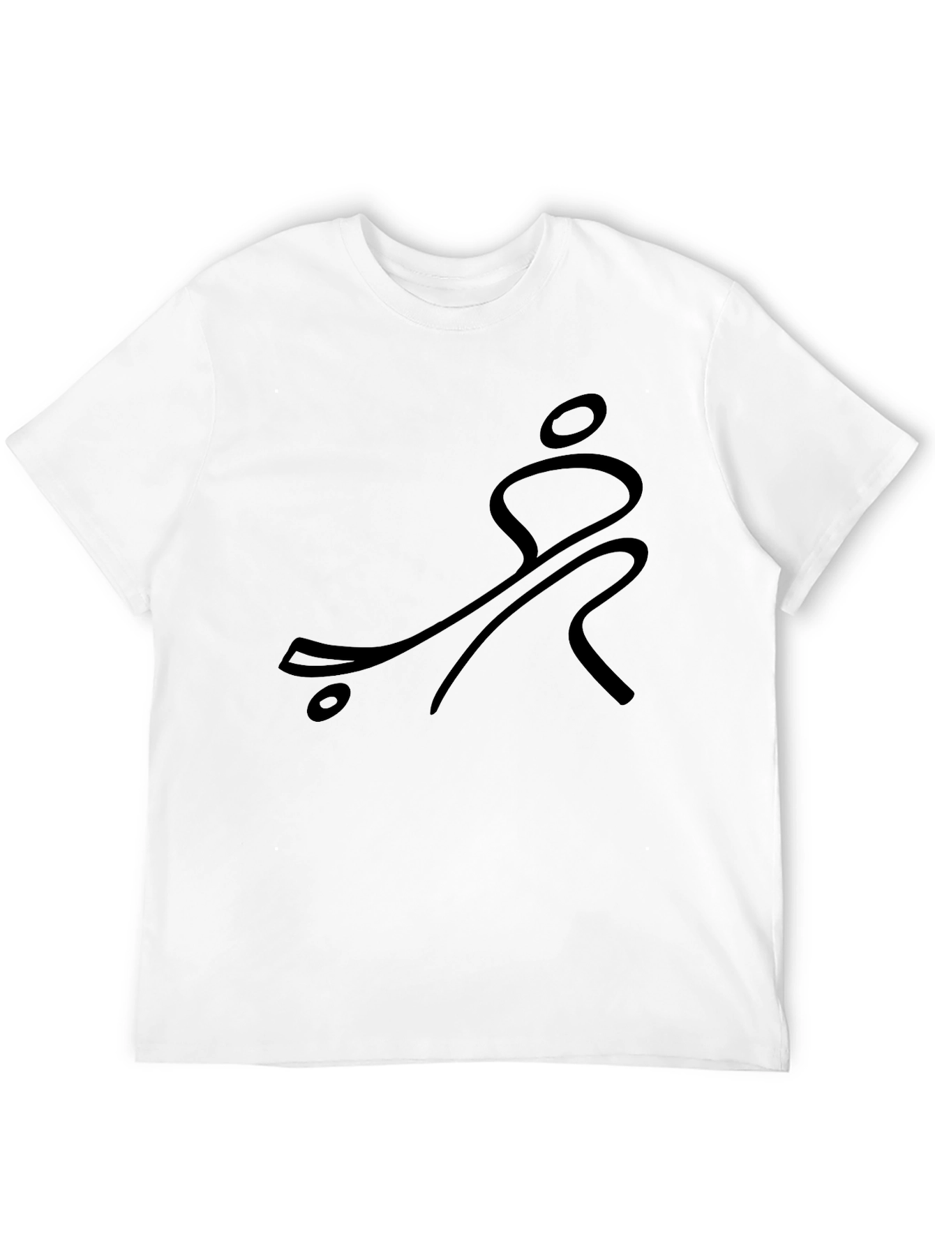 Skateboarder Graphic T-Shirt - Black