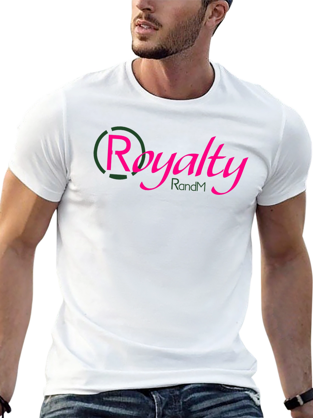 Royalty RandM Black Graphic Tee - Stylish Mens T-Shirt