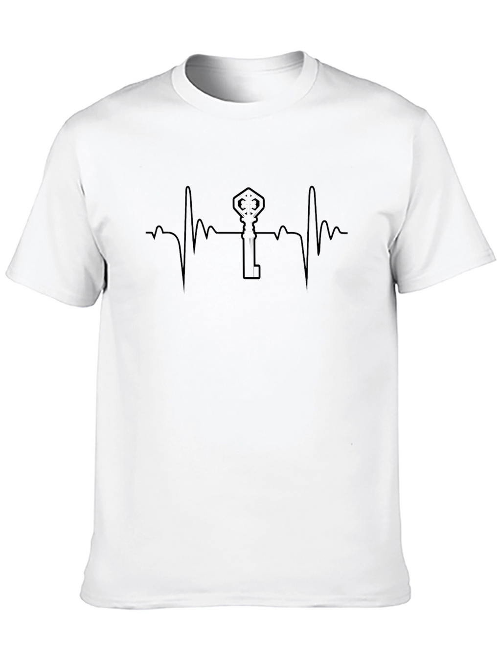 Key to My Heartbeat T-Shirt - Black