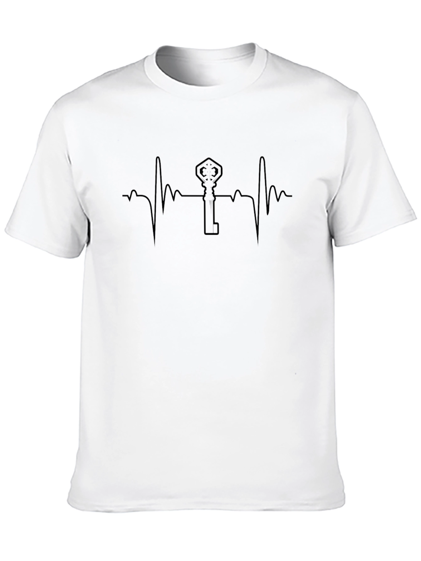 Key to My Heartbeat T-Shirt - Black