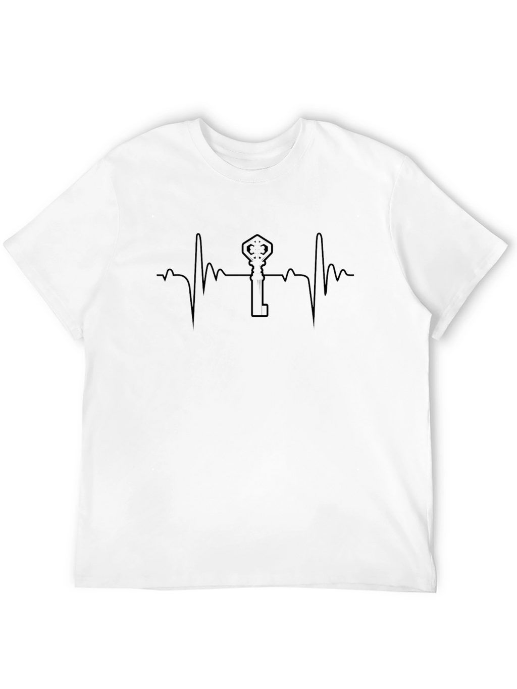 Key to My Heartbeat T-Shirt - Black