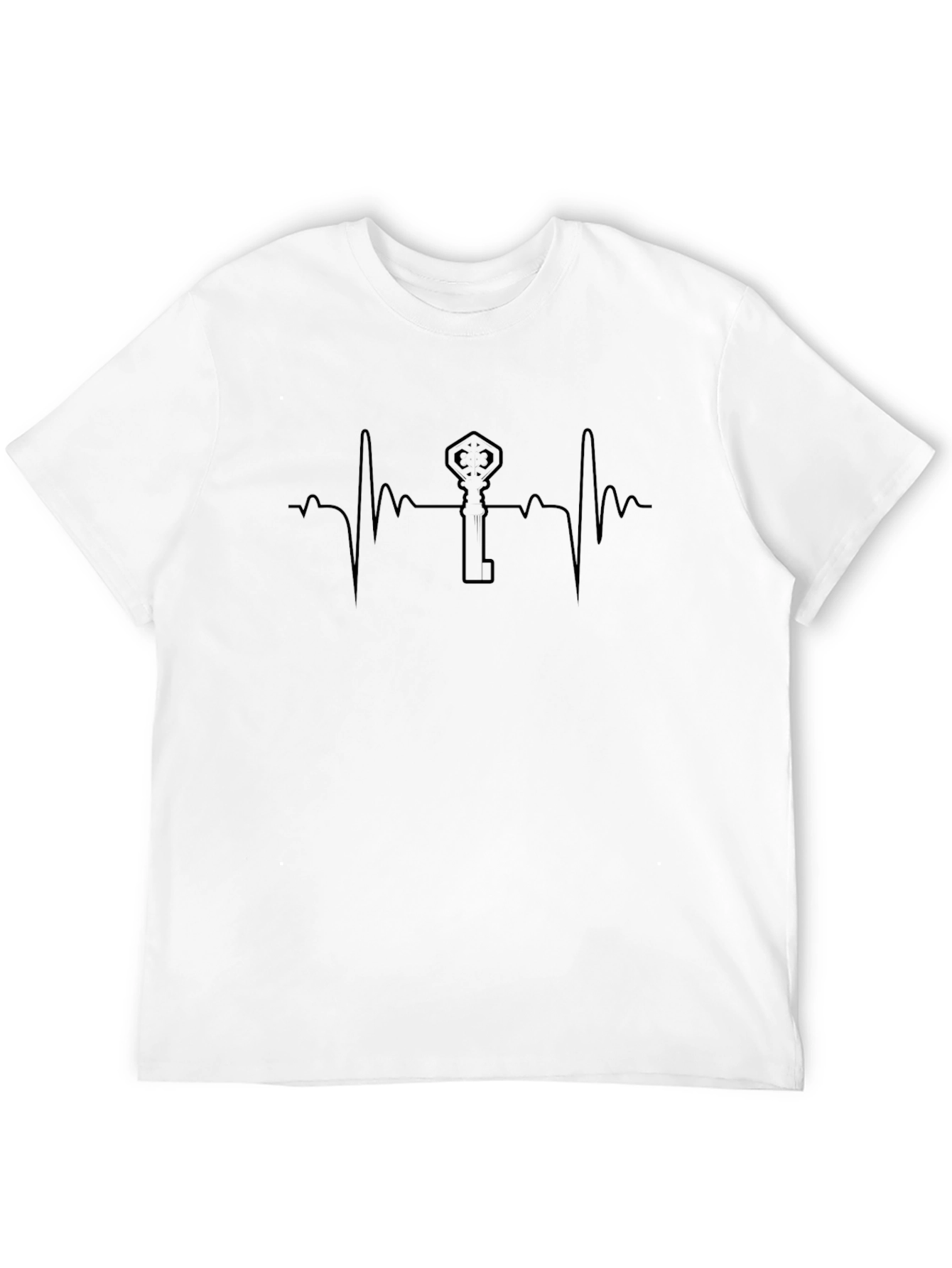 Key to My Heartbeat T-Shirt - Black
