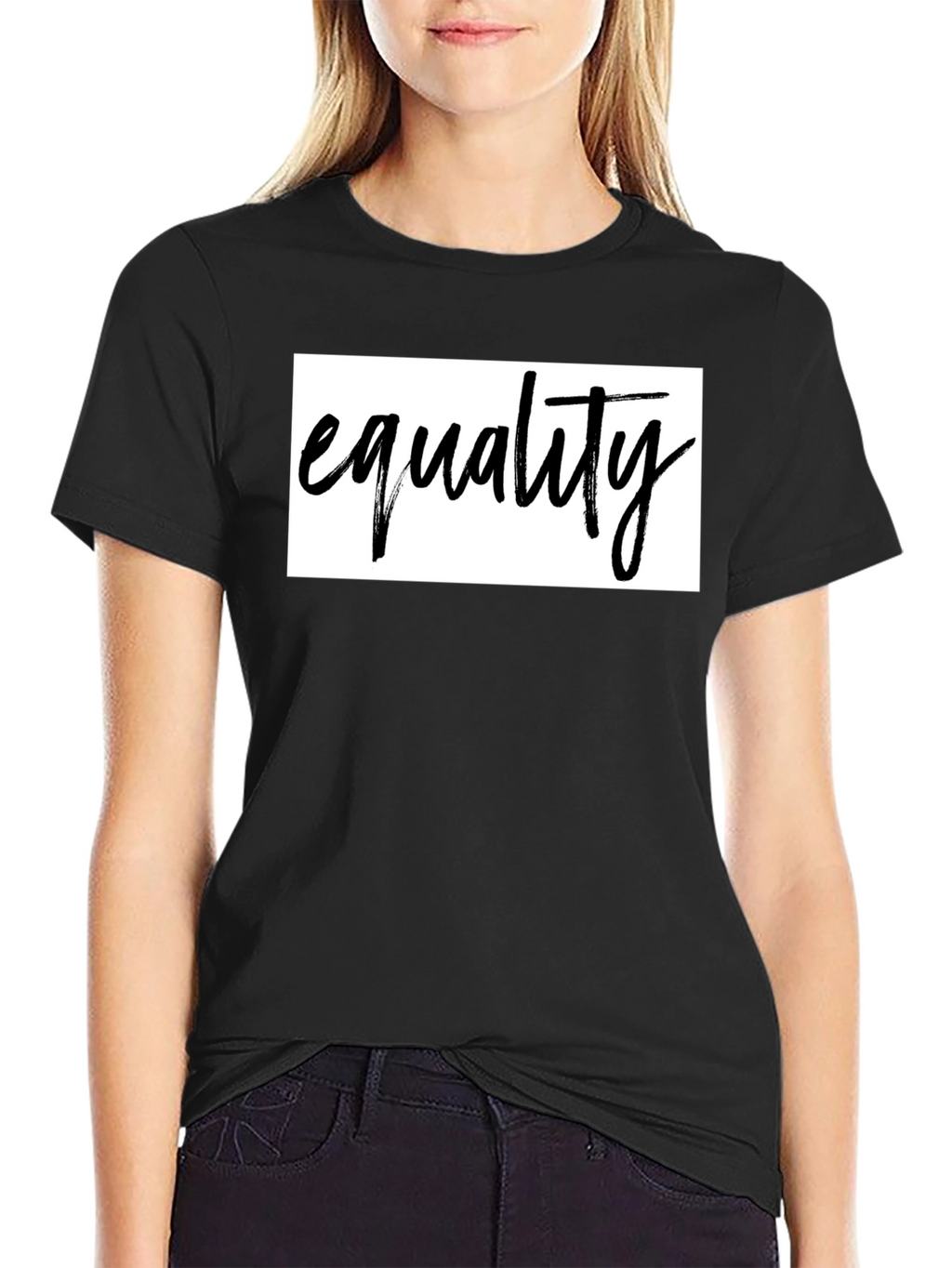 Equality Graphic Tee - Unisex Black Cotton Shirt
