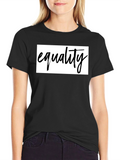 Equality Graphic Tee - Unisex Black Cotton Shirt