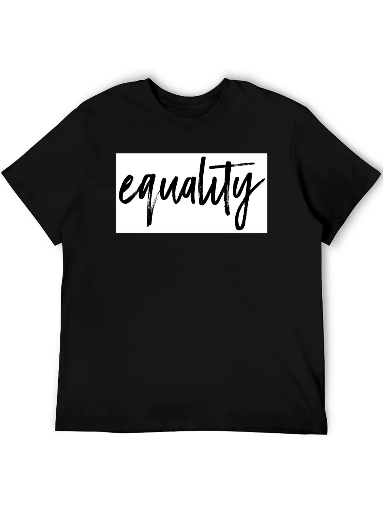 Equality Graphic Tee - Unisex Black Cotton Shirt