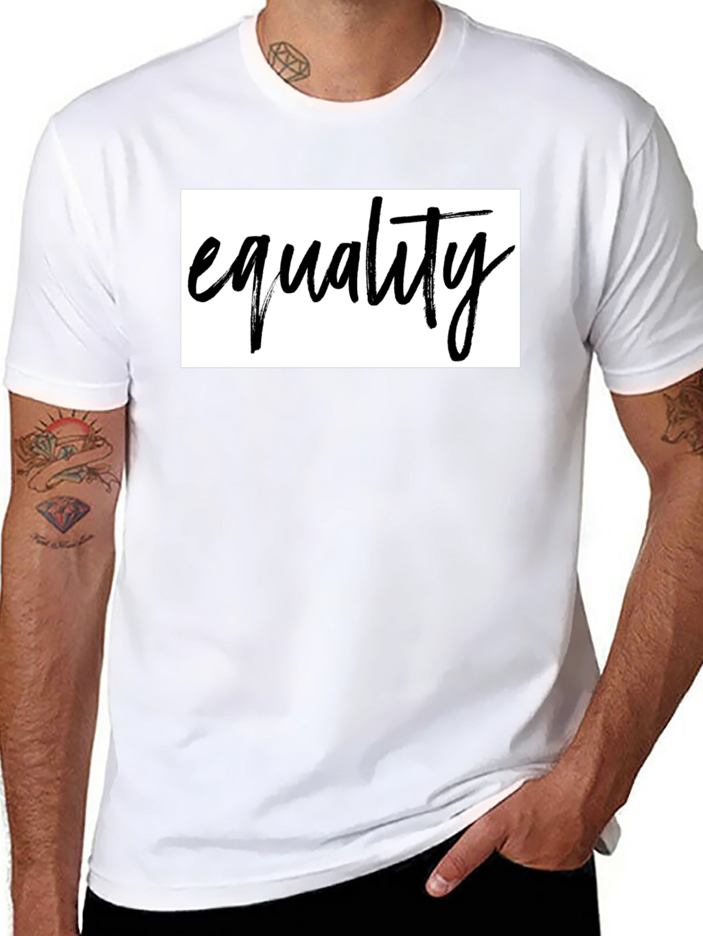 Equality Graphic Tee - Unisex Black Cotton Shirt