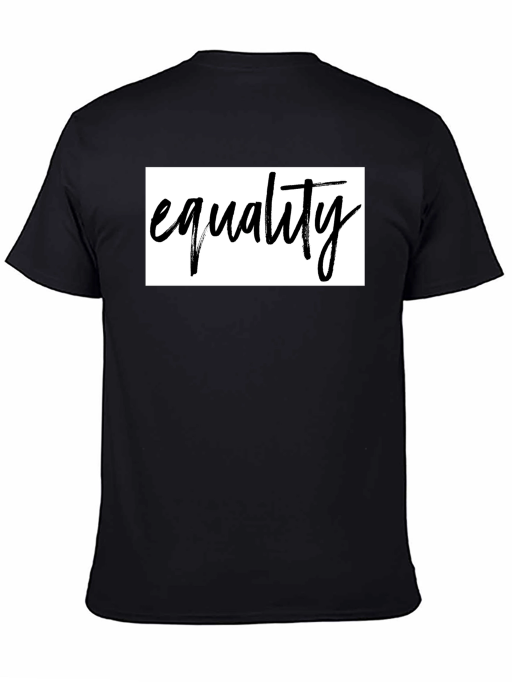 Equality Graphic Tee - Unisex Black Cotton Shirt