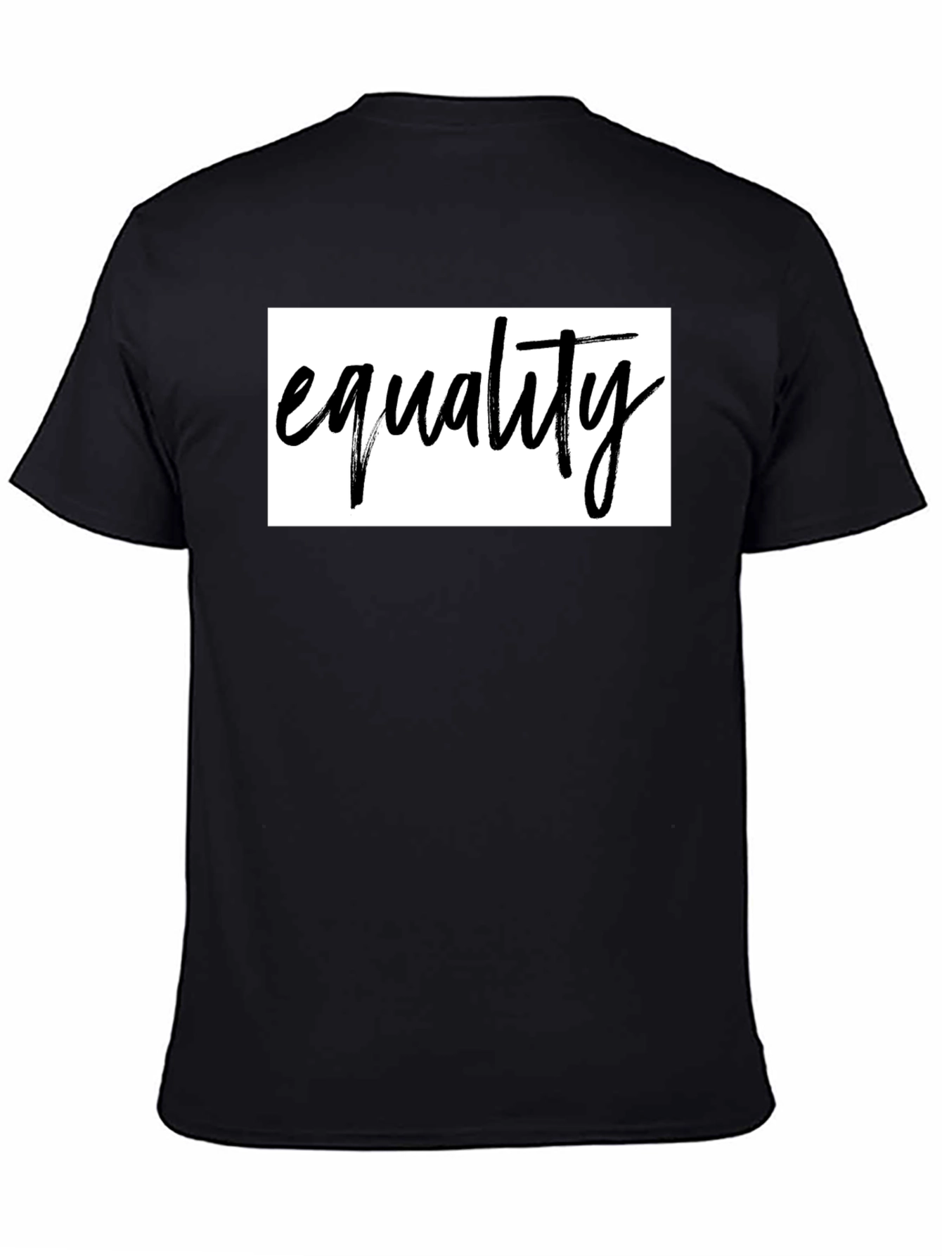 Equality Graphic Tee - Unisex Black Cotton Shirt