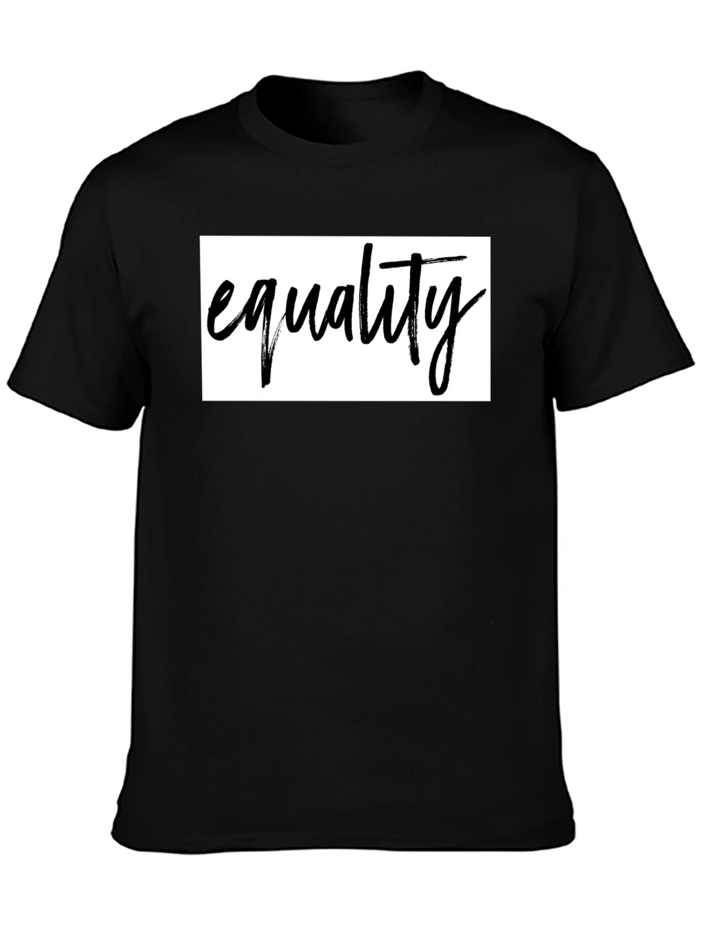 Equality Graphic Tee - Unisex Black Cotton Shirt