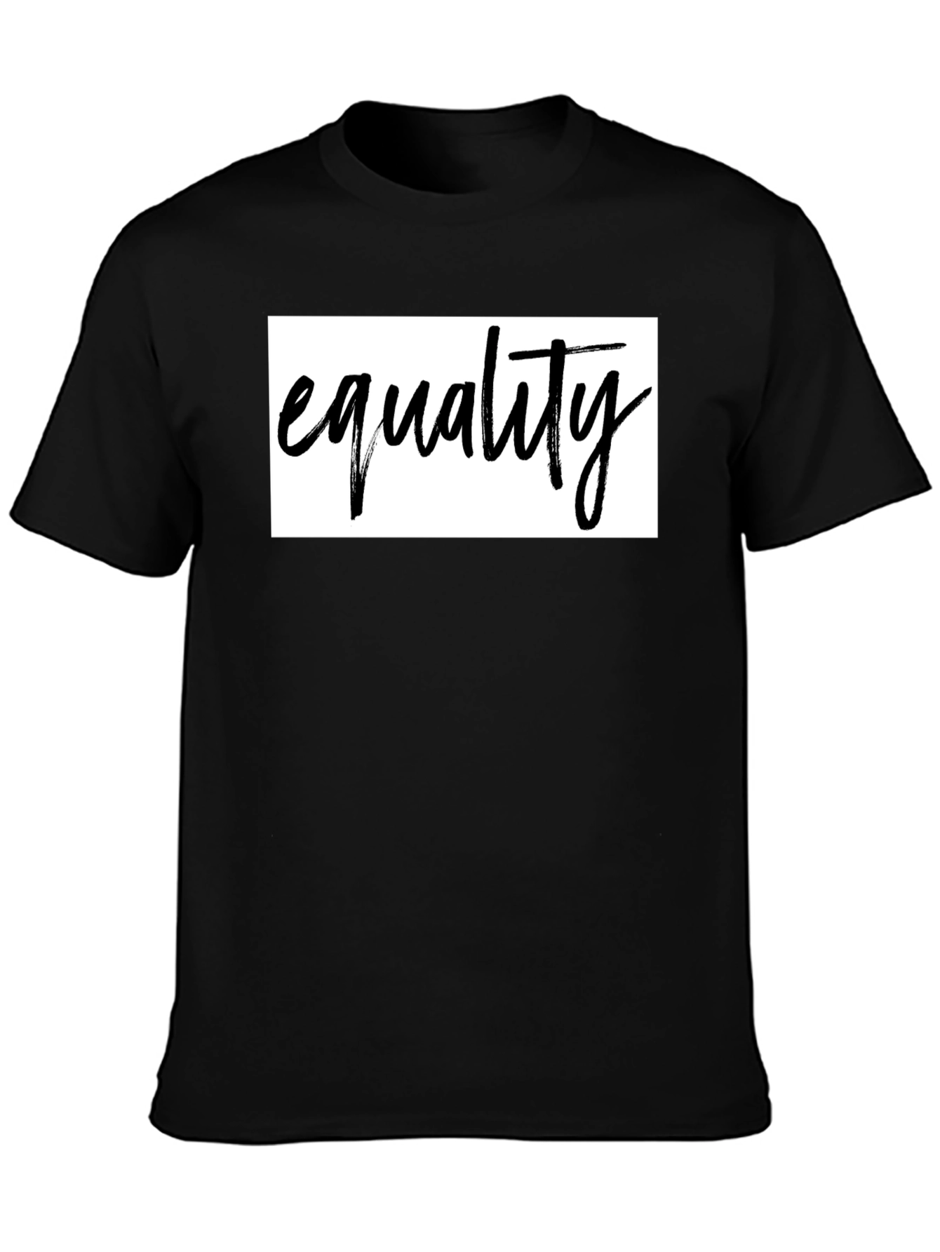 Equality Graphic Tee - Unisex Black Cotton Shirt