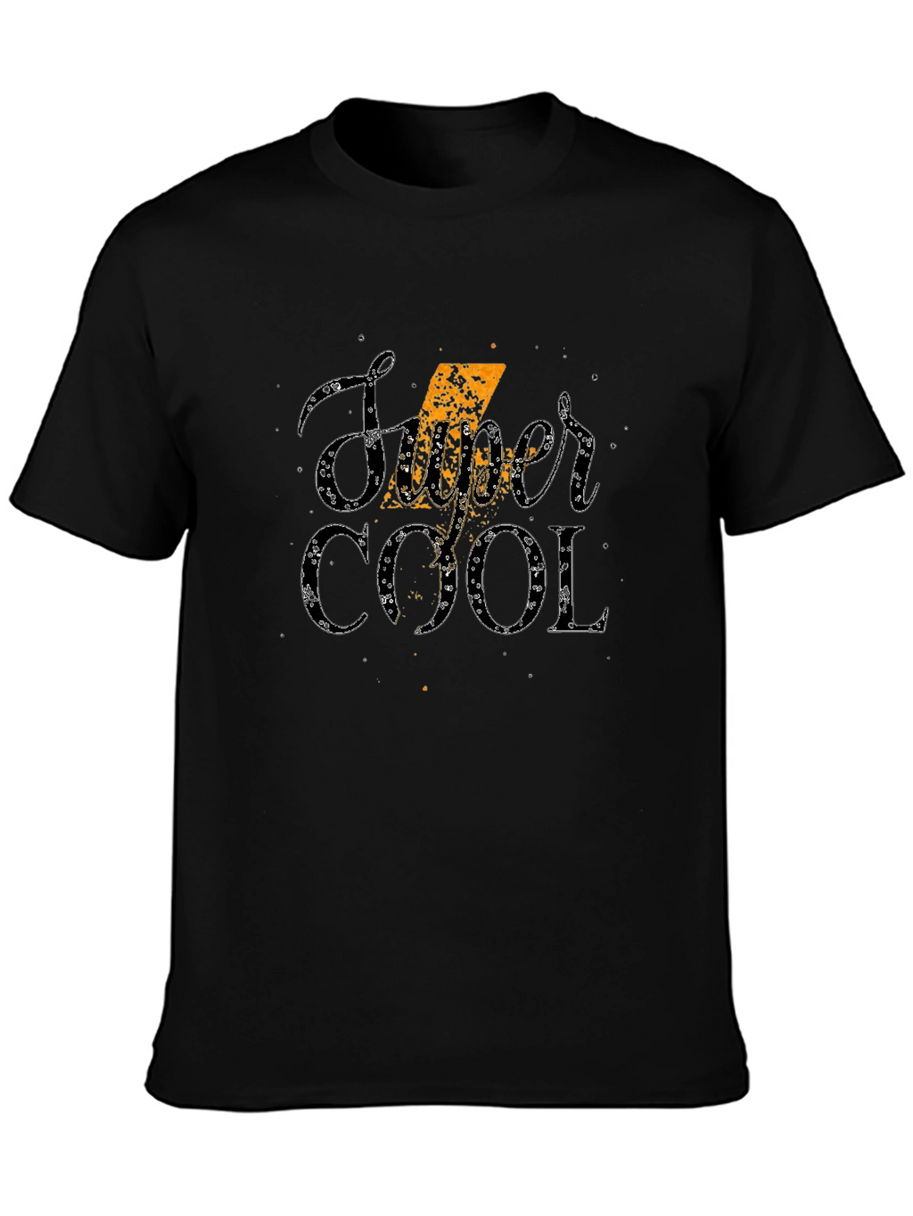 Super Cool Graphic Print T-Shirt - Stylish Black Tee