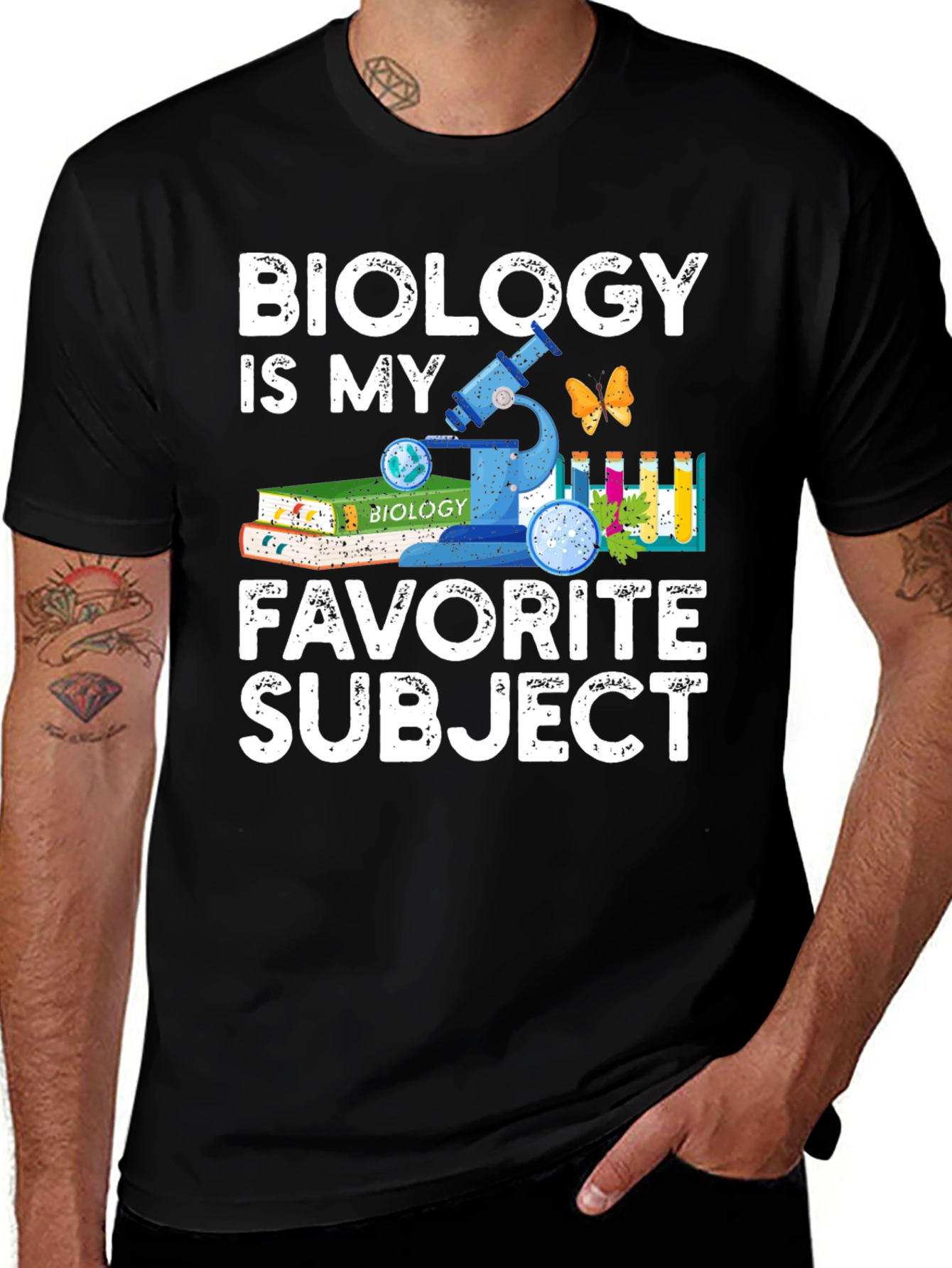 Biology is My Favorite Subject Graphic Tee