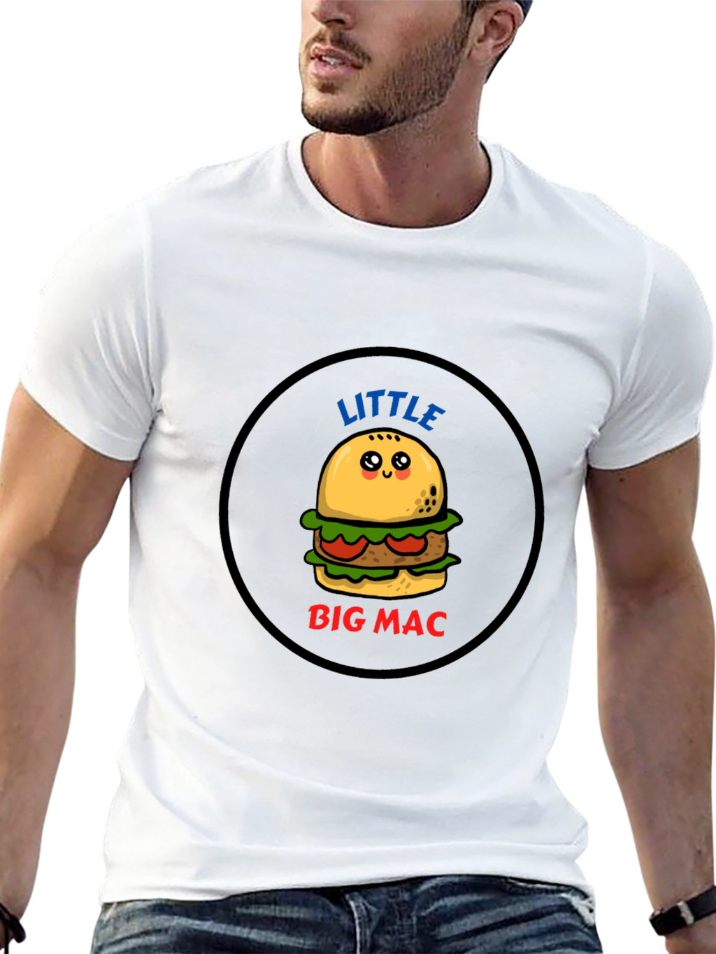 Little Big Mac T-Shirt - Cute Burger Graphic Tee