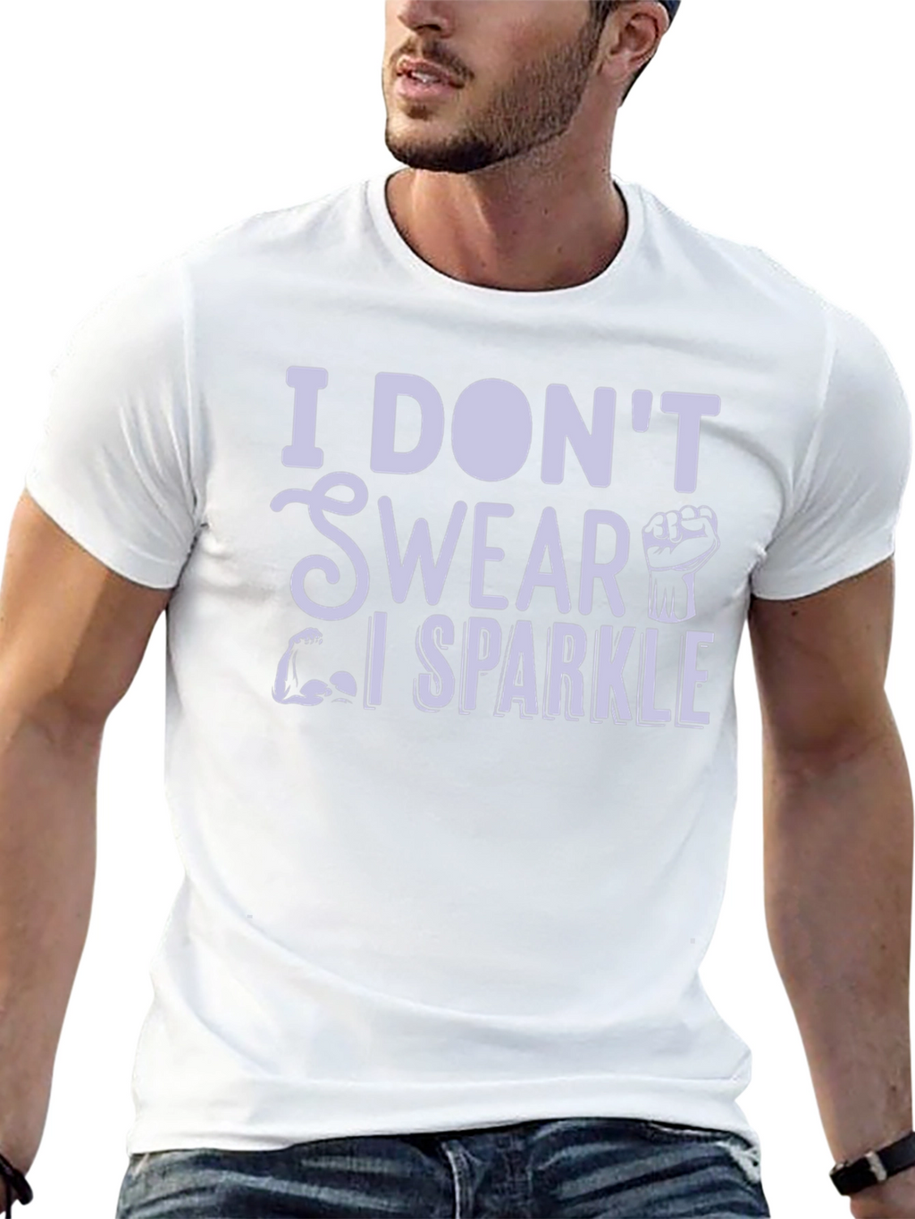 I Dont Swear I Sparkle Black T-Shirt
