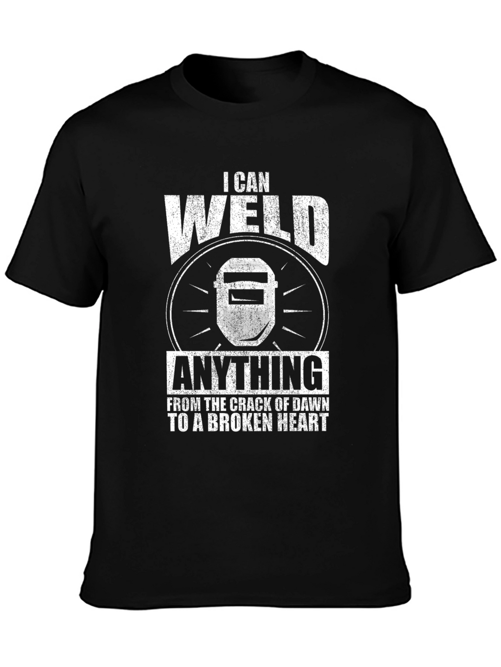 I Can Weld Anything Mens Black T-Shirt