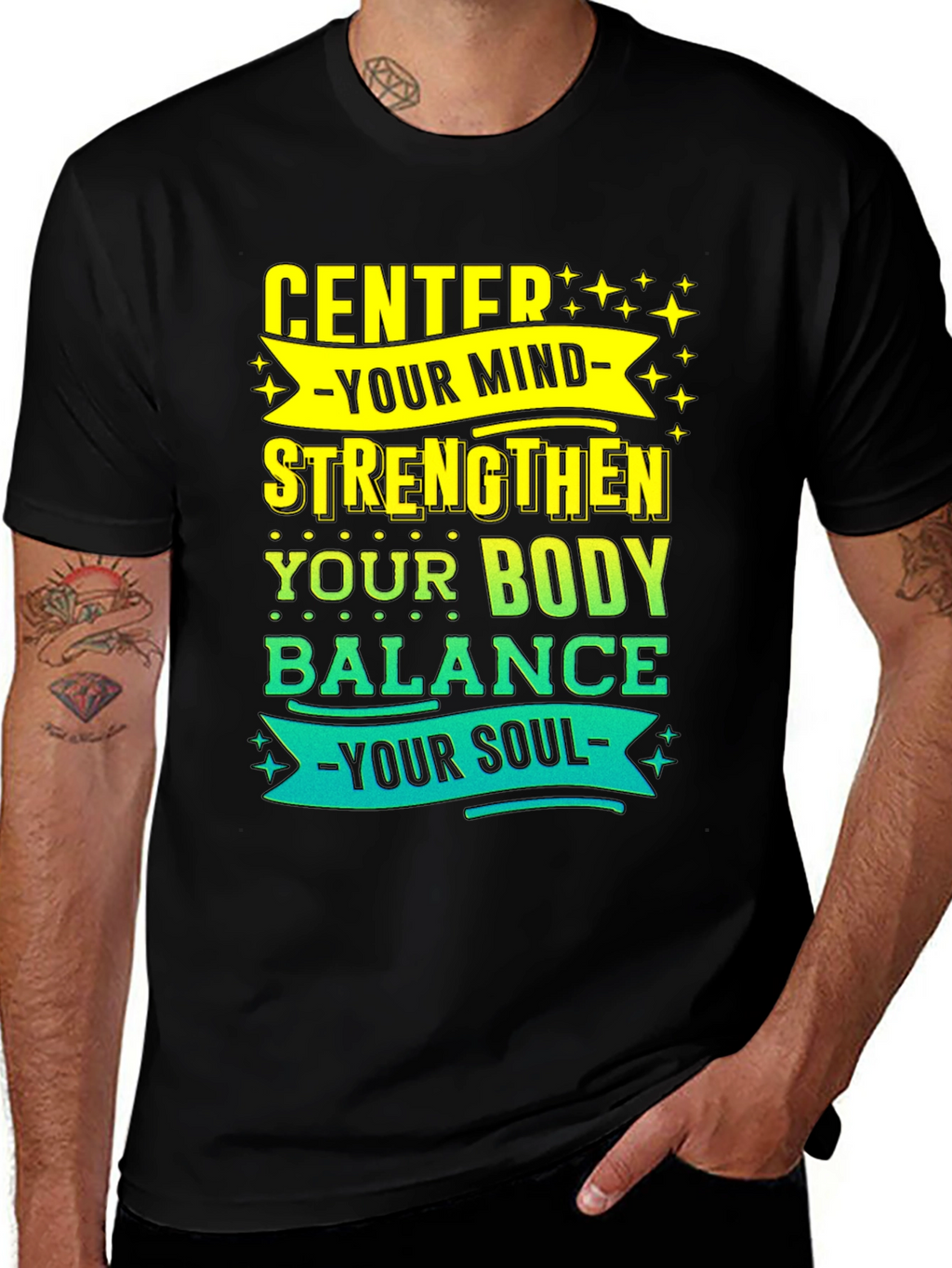 Center Your Mind Graphic T-Shirt