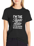 Middle Sister Rules Graphic Tee