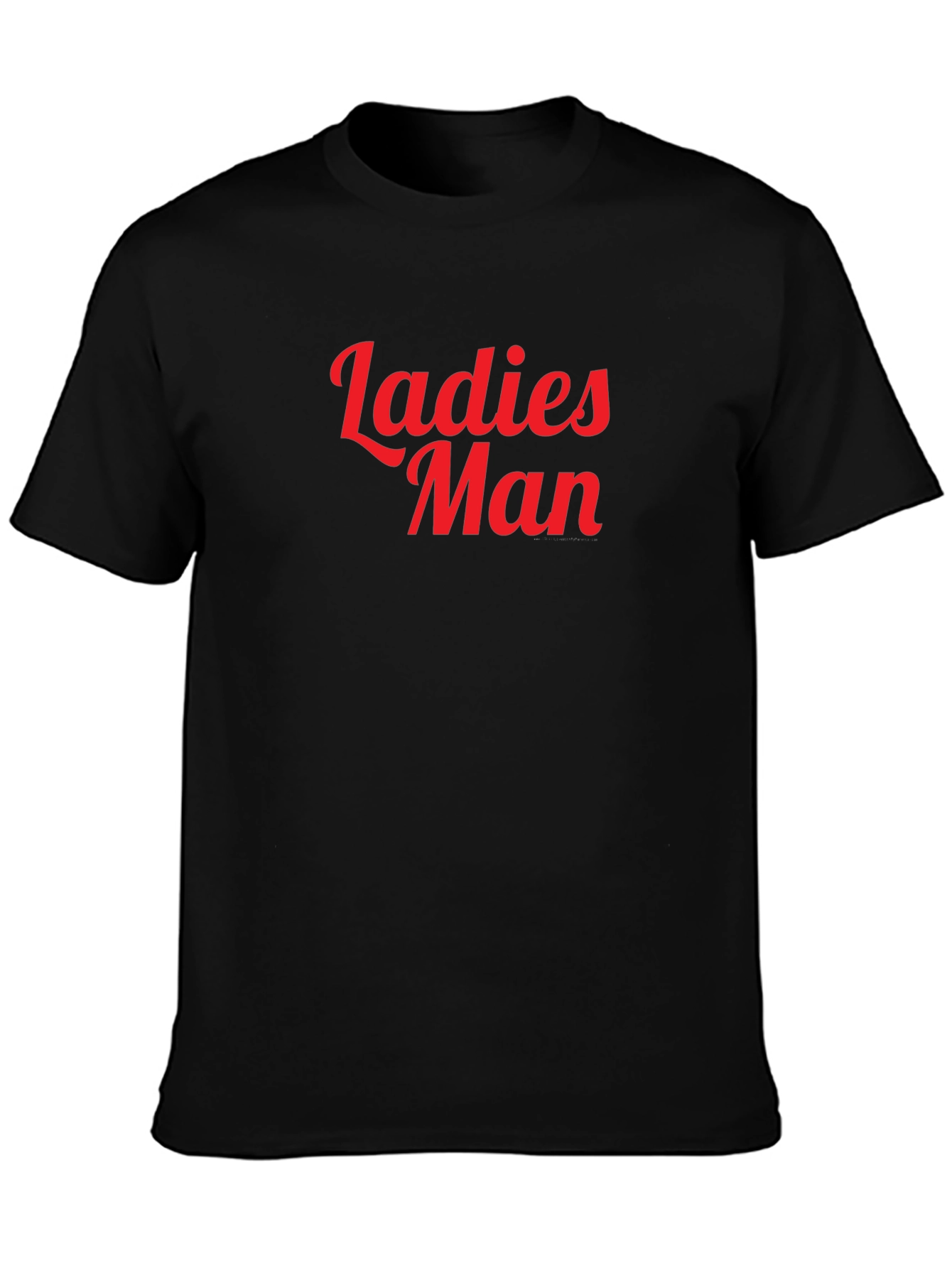 Ladies Man Graphic T-Shirt - Black