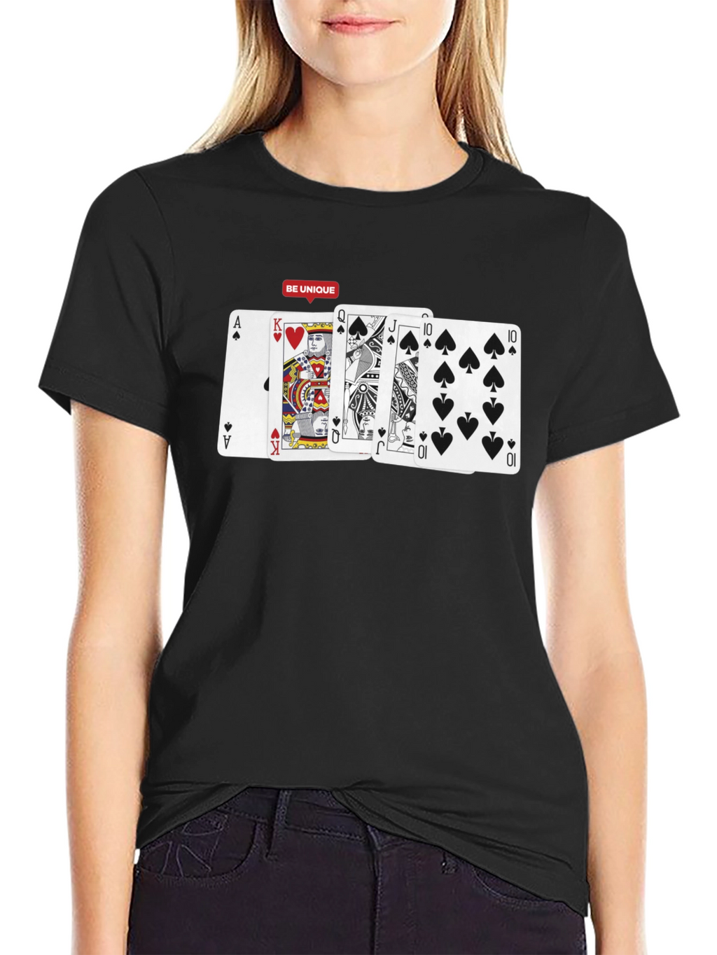 Poker Hand T-Shirt: Be Unique Card Design