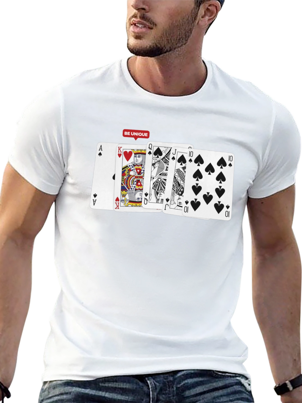 Poker Hand T-Shirt: Be Unique Card Design