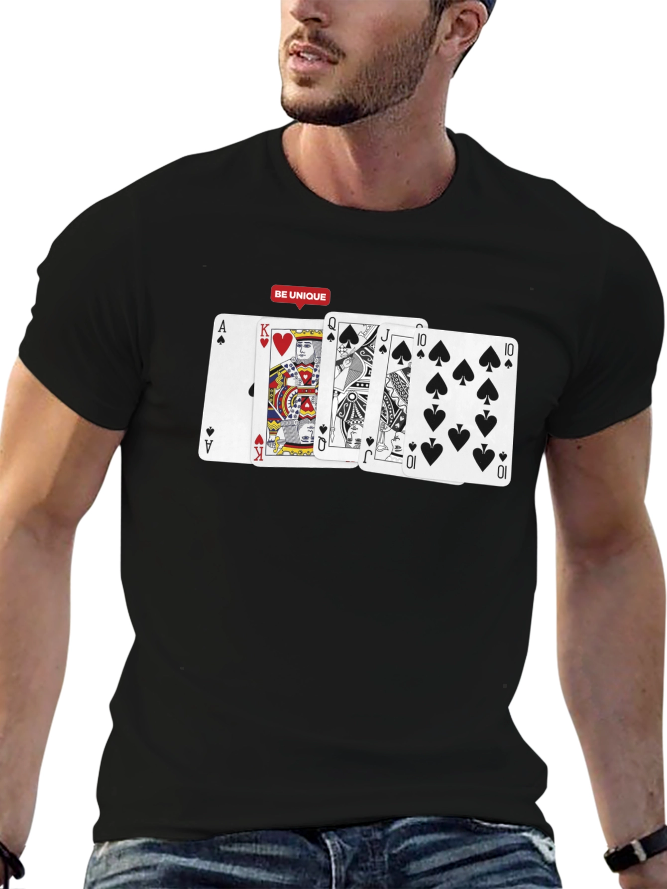 Poker Hand T-Shirt: Be Unique Card Design