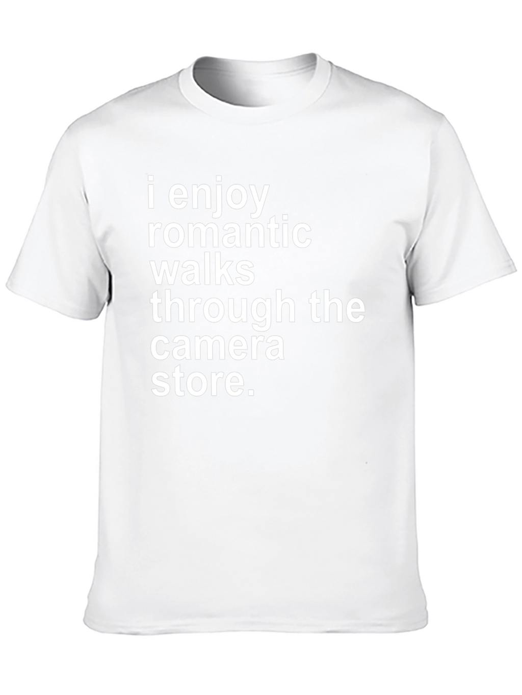 Funny Camera Store Romantic Walk T-Shirt