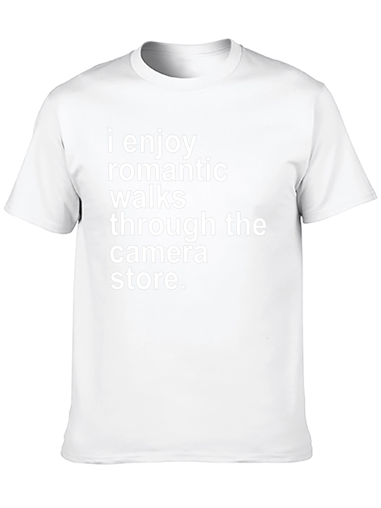 Funny Camera Store Romantic Walk T-Shirt