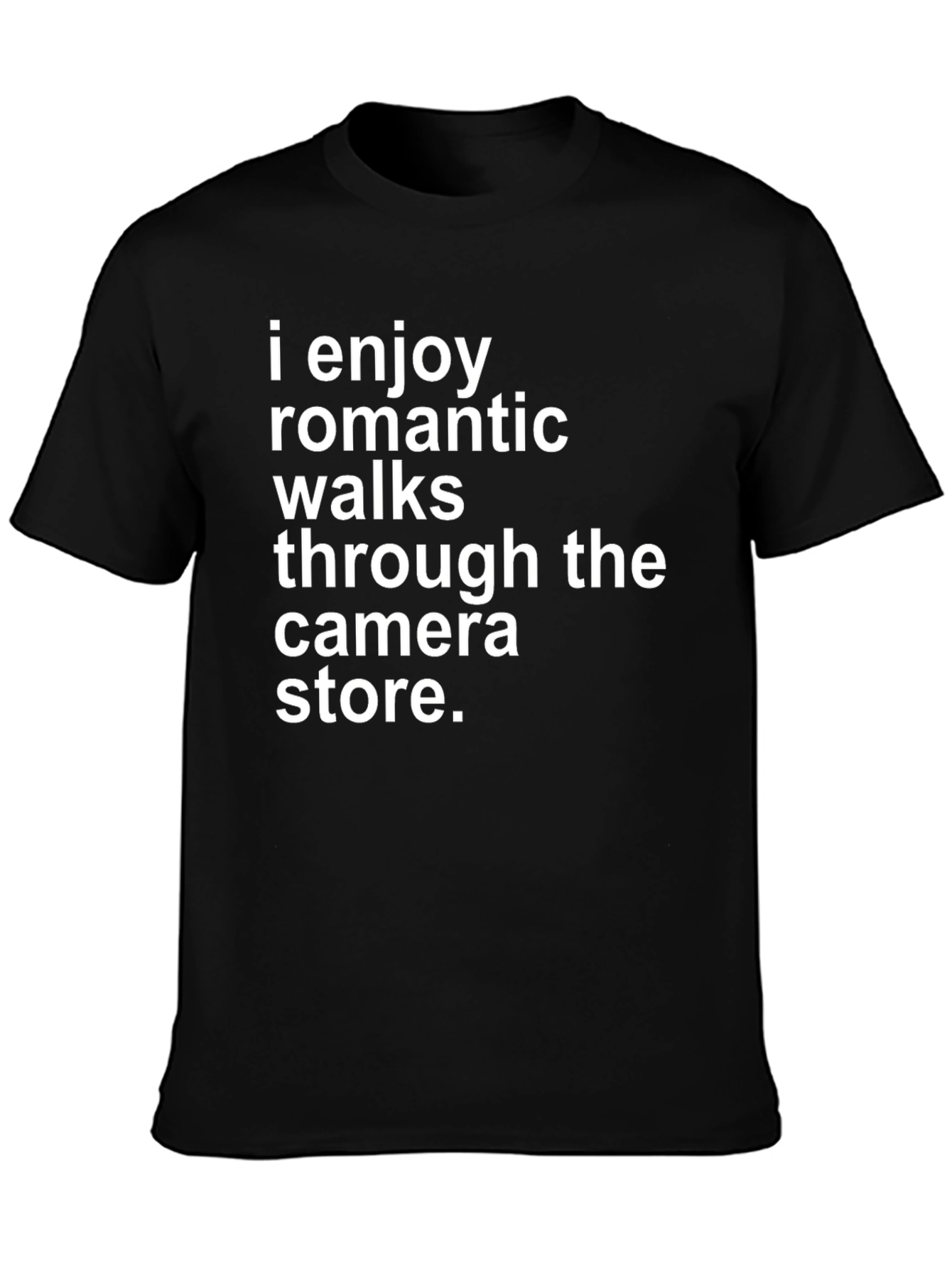 Funny Camera Store Romantic Walk T-Shirt