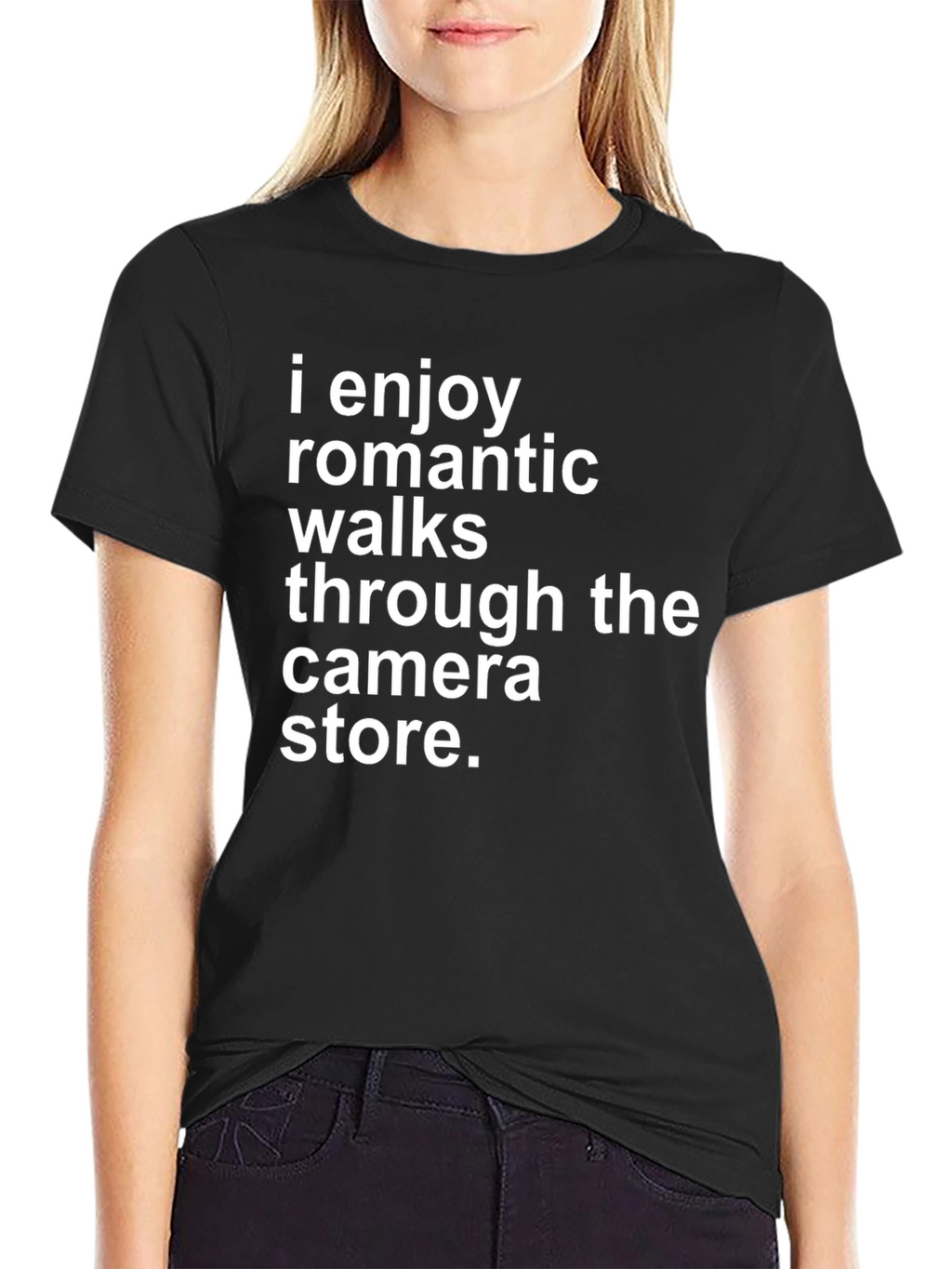 Funny Camera Store Romantic Walk T-Shirt