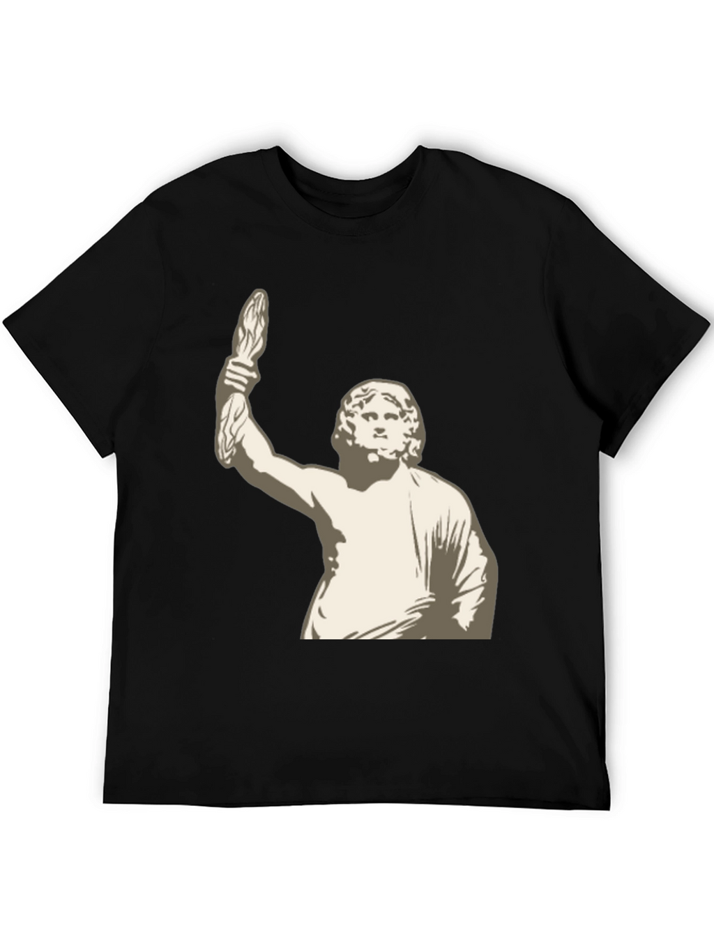 Statue Graphic Black T-Shirt