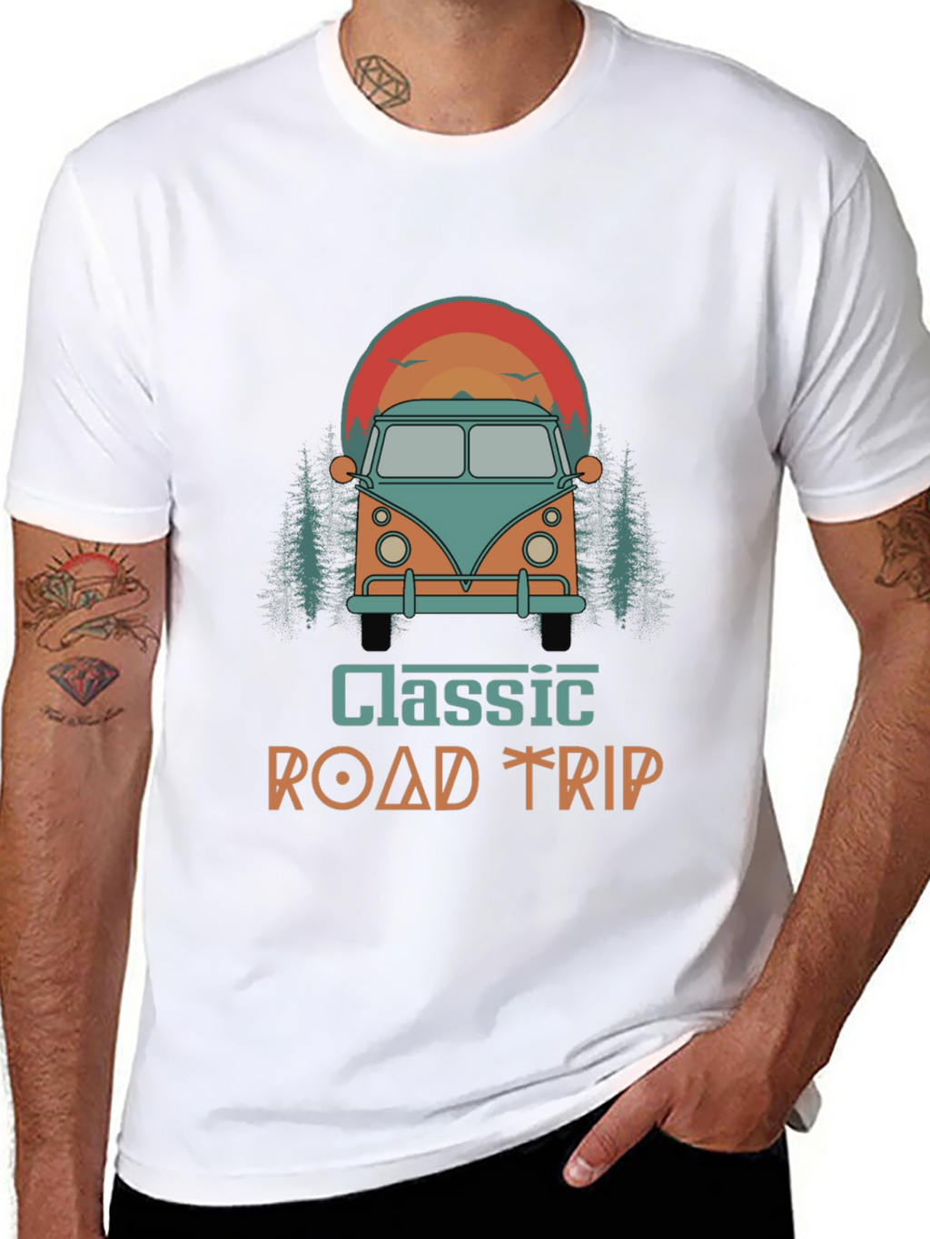 Classic Road Trip Graphic T-Shirt